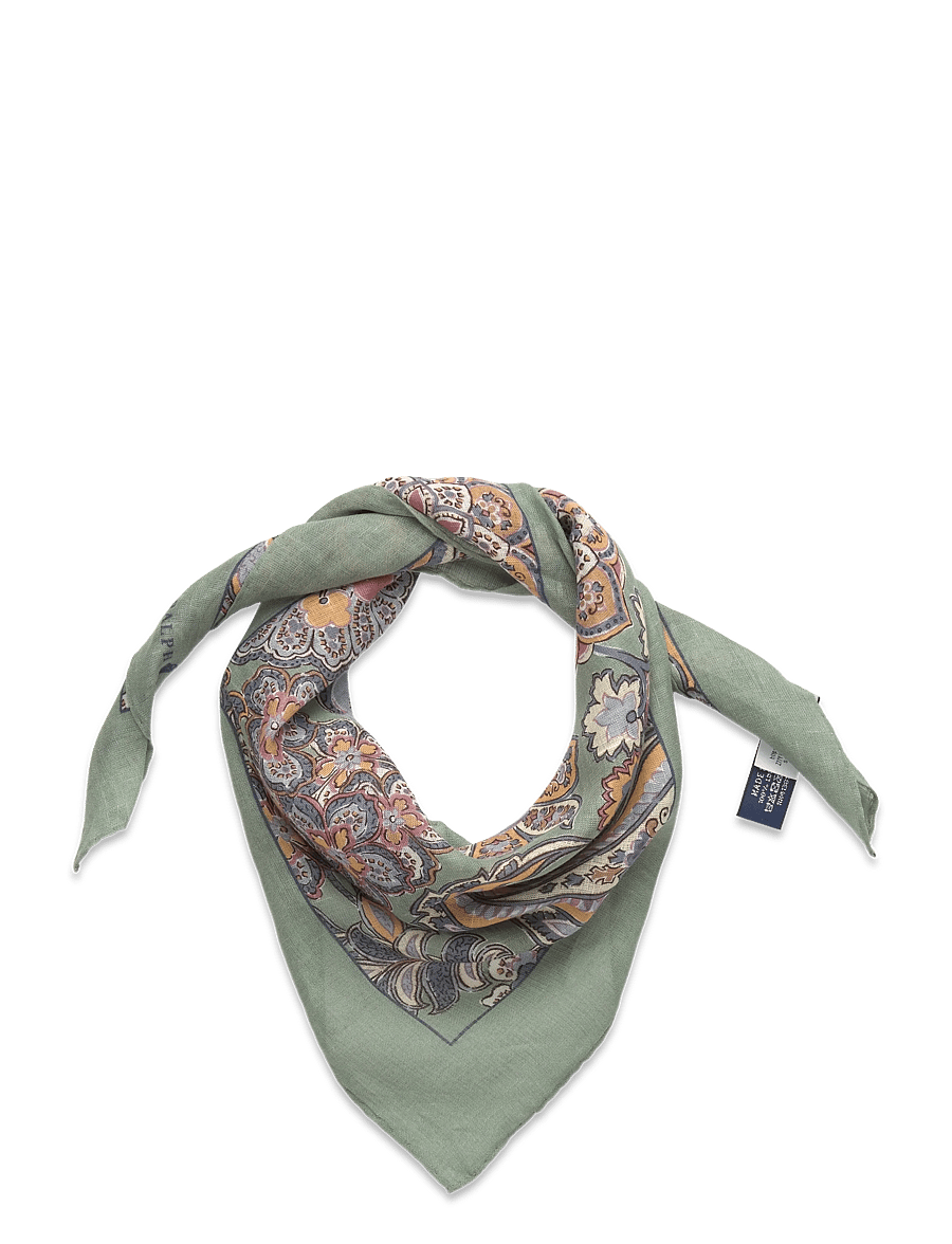 Polo Ralph Lauren - Paisley Linen Bandanna - sage - 0
