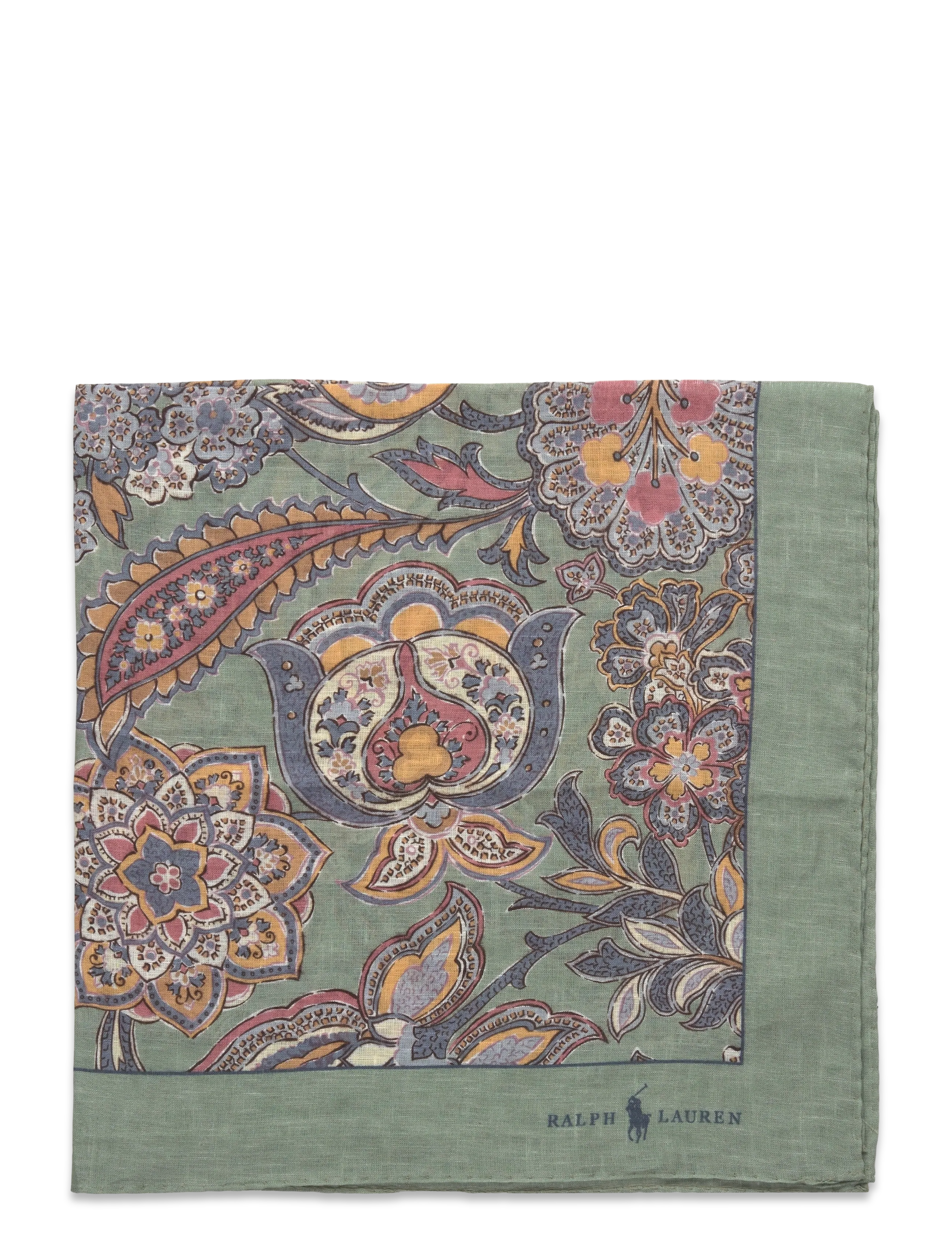 Polo Ralph Lauren - Paisley Linen Bandanna - sage - 1