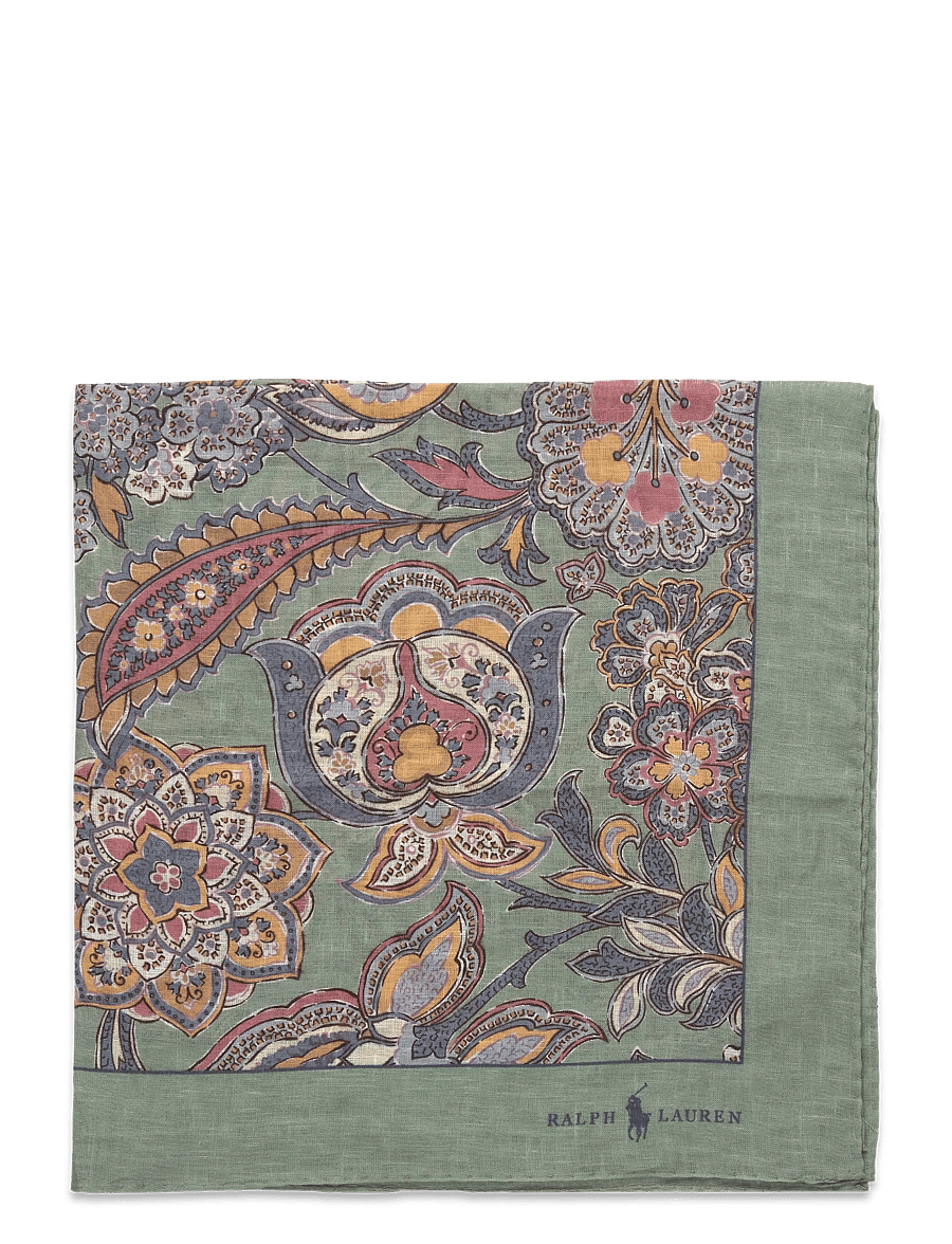 Polo Ralph Lauren - Paisley Linen Bandanna - sage - 1