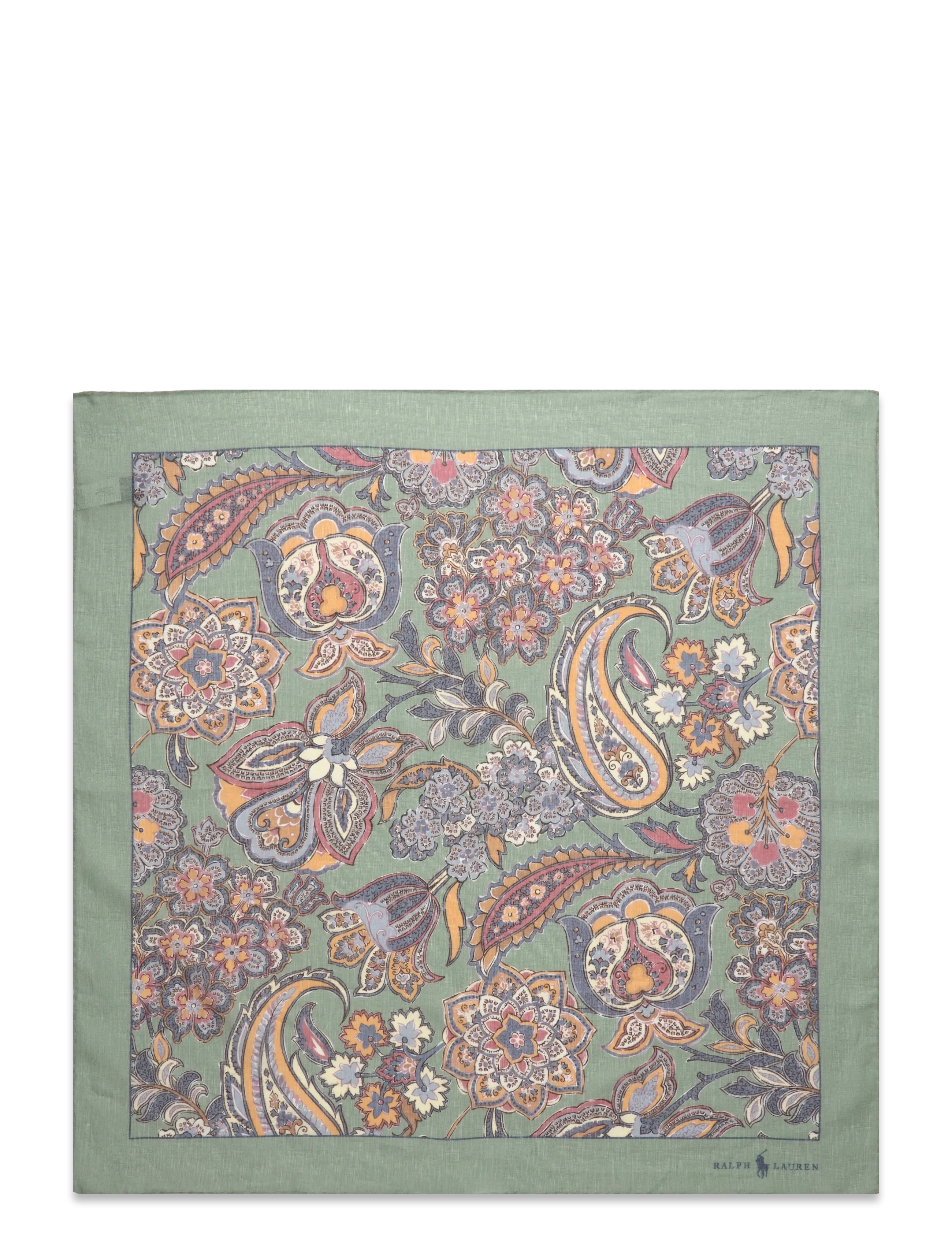 Polo Ralph Lauren - Paisley Linen Bandanna - sage - 2