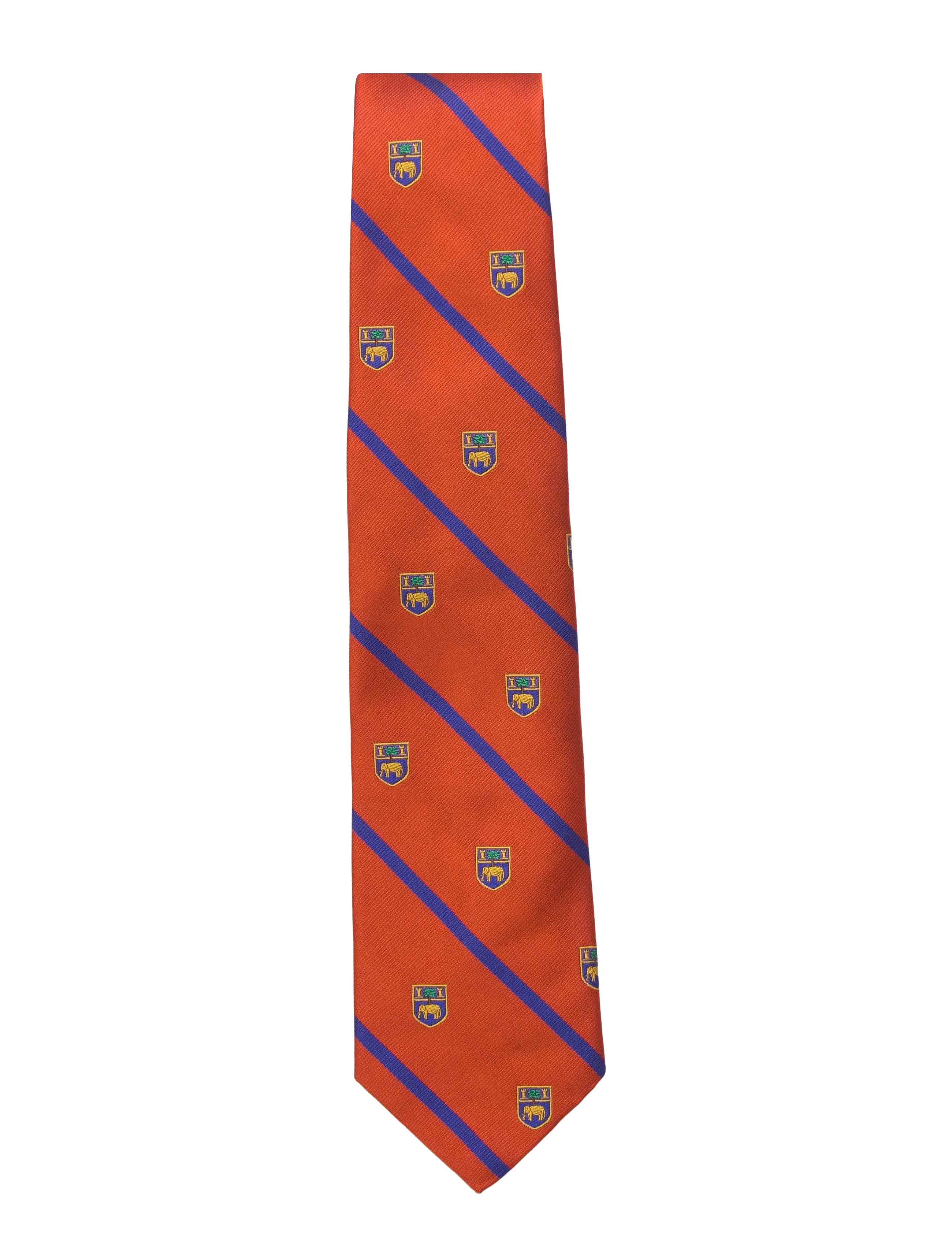 Polo Ralph Lauren Striped Silk Club Tie, One Size, Accessories, Orange - Ties, Männerswear