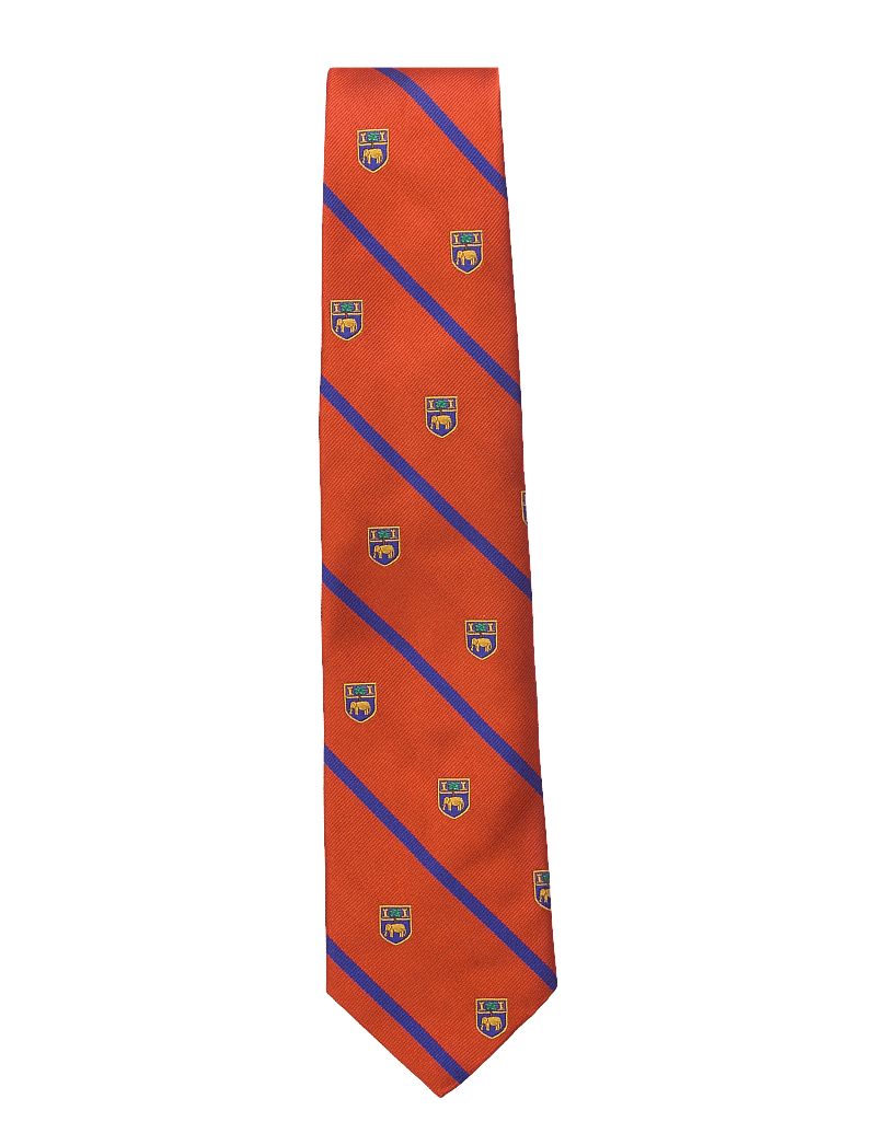Polo Ralph Lauren - Striped Silk Club Tie - slipsar - orange - 0