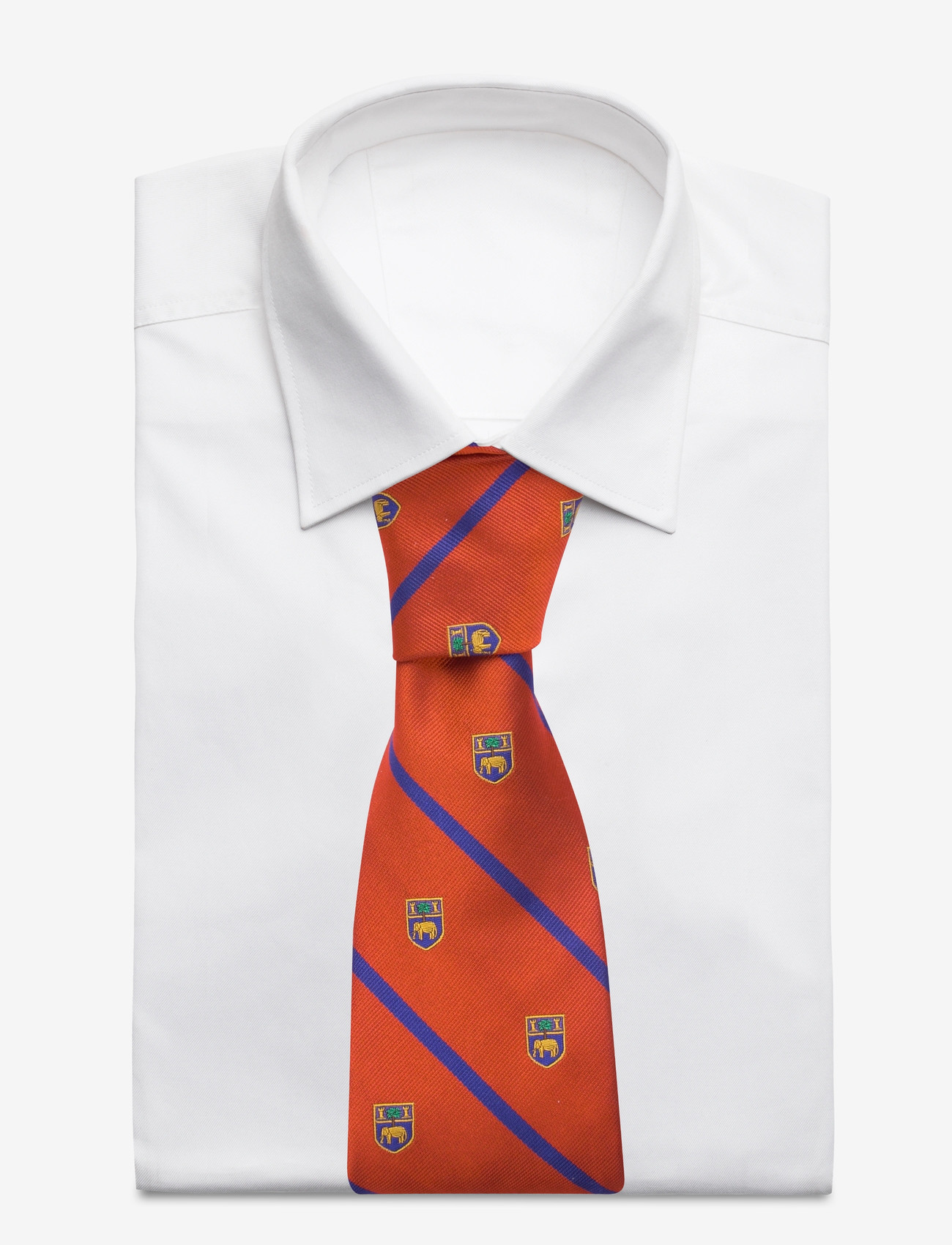 Polo Ralph Lauren - Striped Silk Club Tie - slipsar - orange - 1