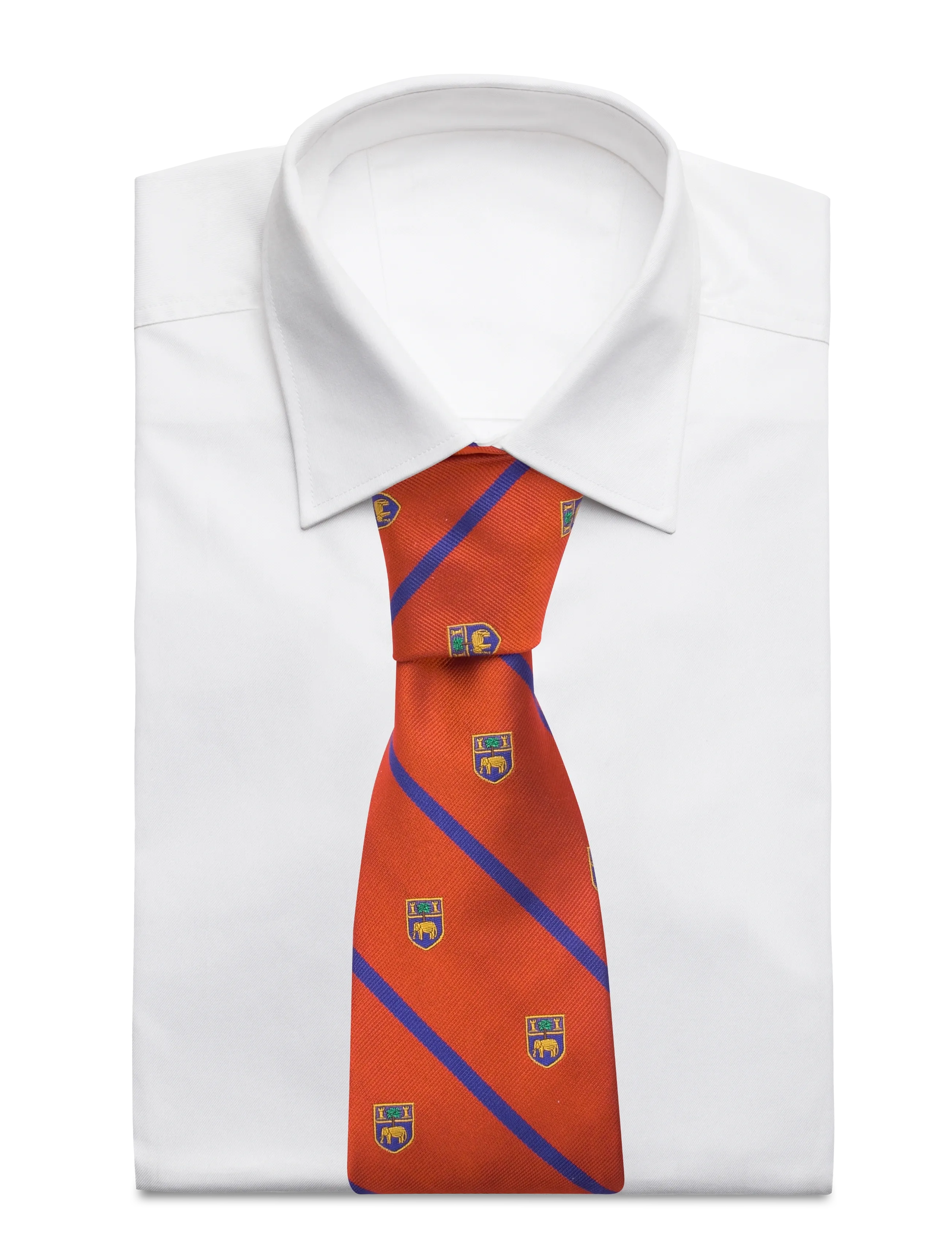 Polo Ralph Lauren - Striped Silk Club Tie - slips - orange - 1