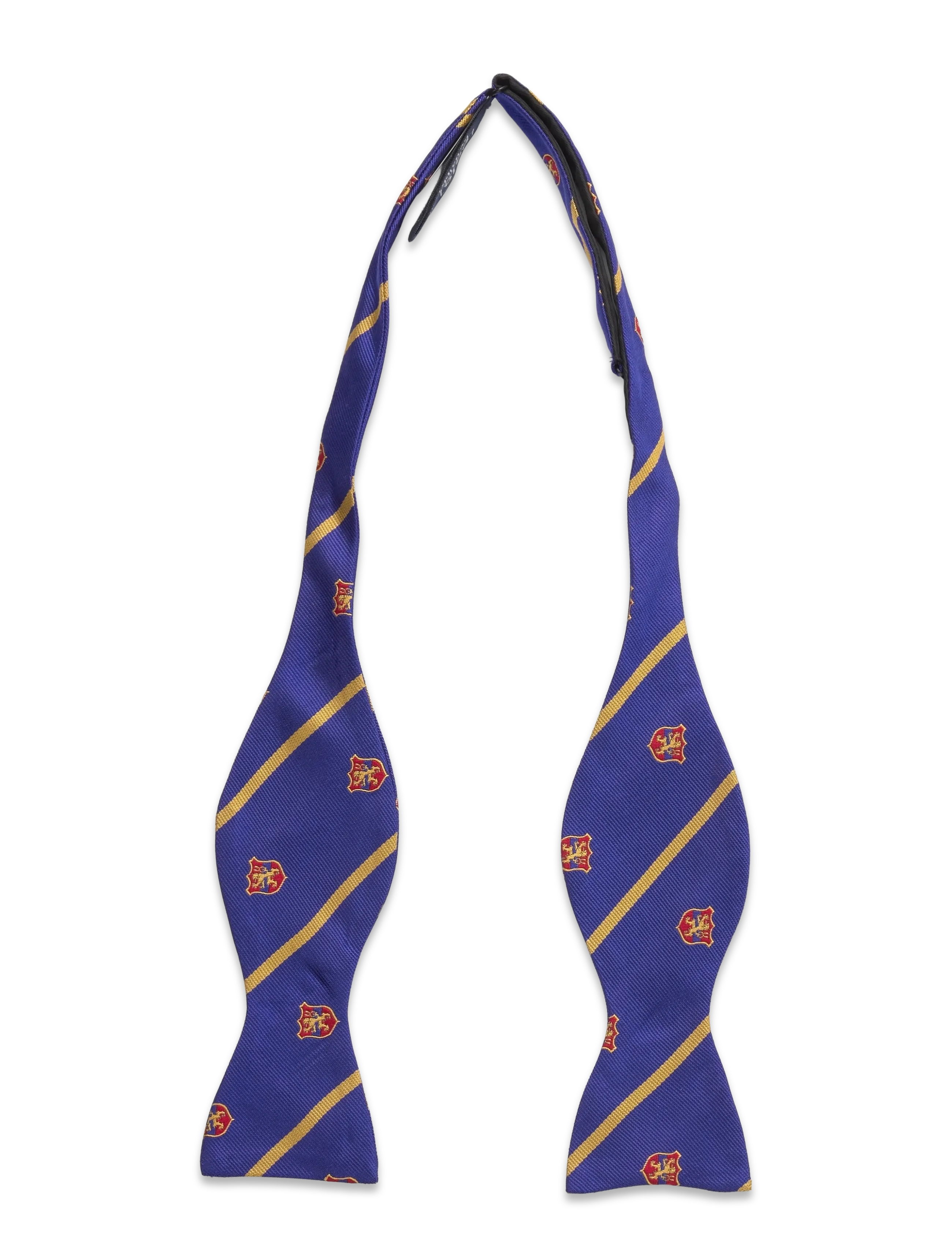 Polo Ralph Lauren Striped Silk Club Bow Tie - Butterflies - ROYAL / blue