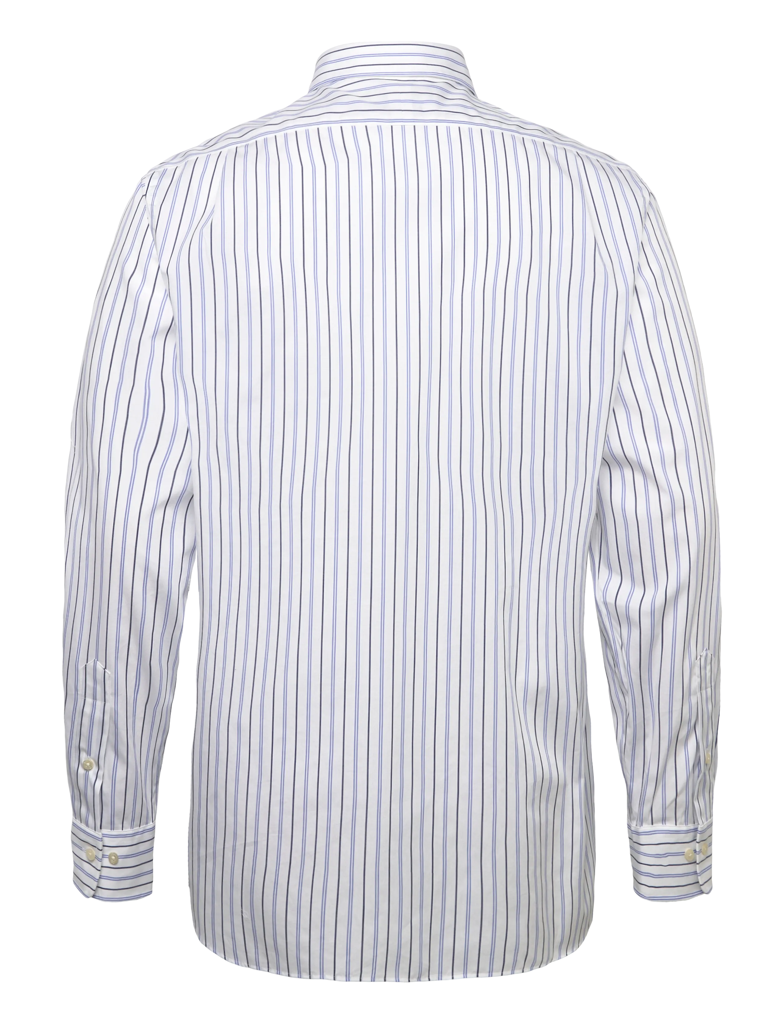 Polo Ralph Lauren - Custom Fit Striped Poplin Shirt - gestreifte hemden - 7300 white blue m - 1
