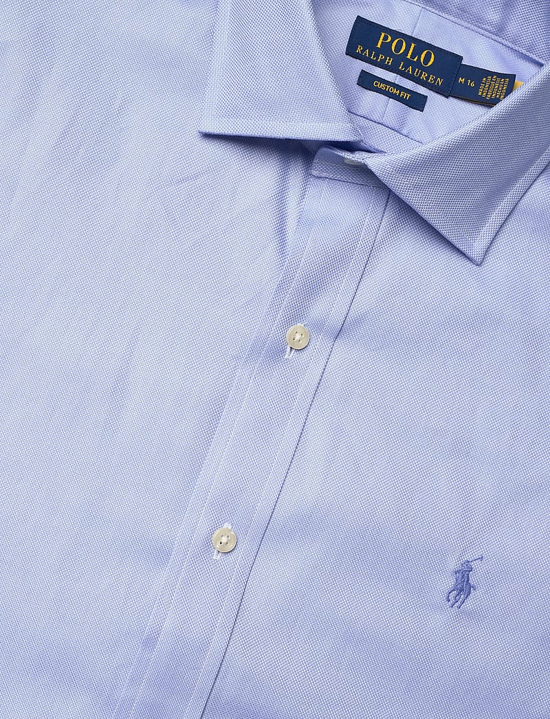 Polo Ralph Lauren - Custom Fit Textured Shirt - oxford-kauluspaidat - 7184a light blue - 3