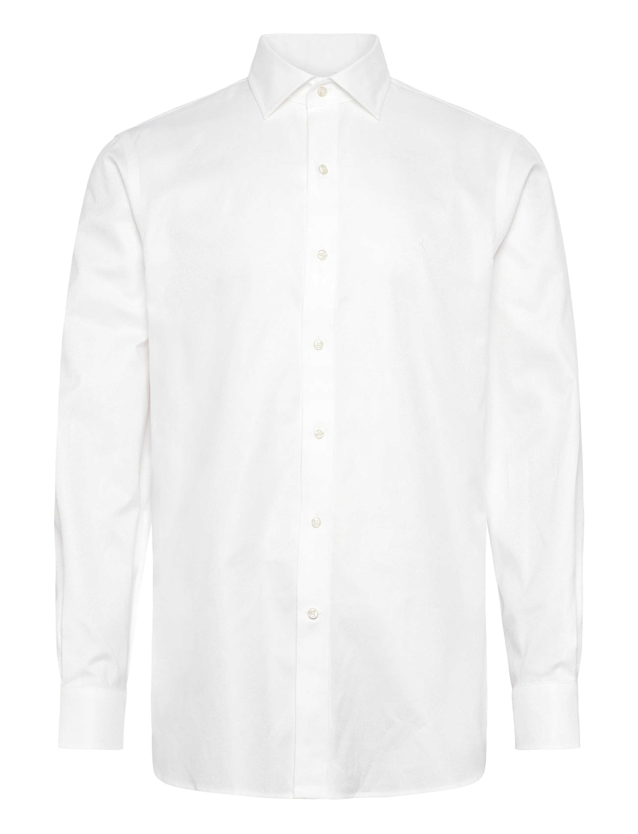 Polo Ralph Lauren Custom Fit Textured Shirt - Chemises Oxford - 7184C WHITE / white