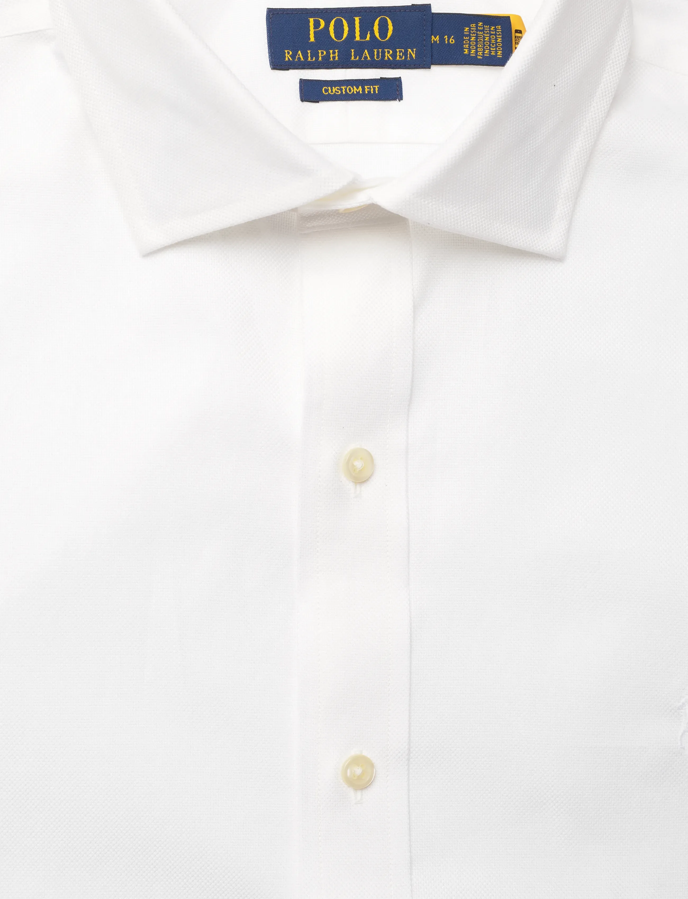 Polo Ralph Lauren - Custom Fit Textured Shirt - oxford skjorter - 7184c white - 2