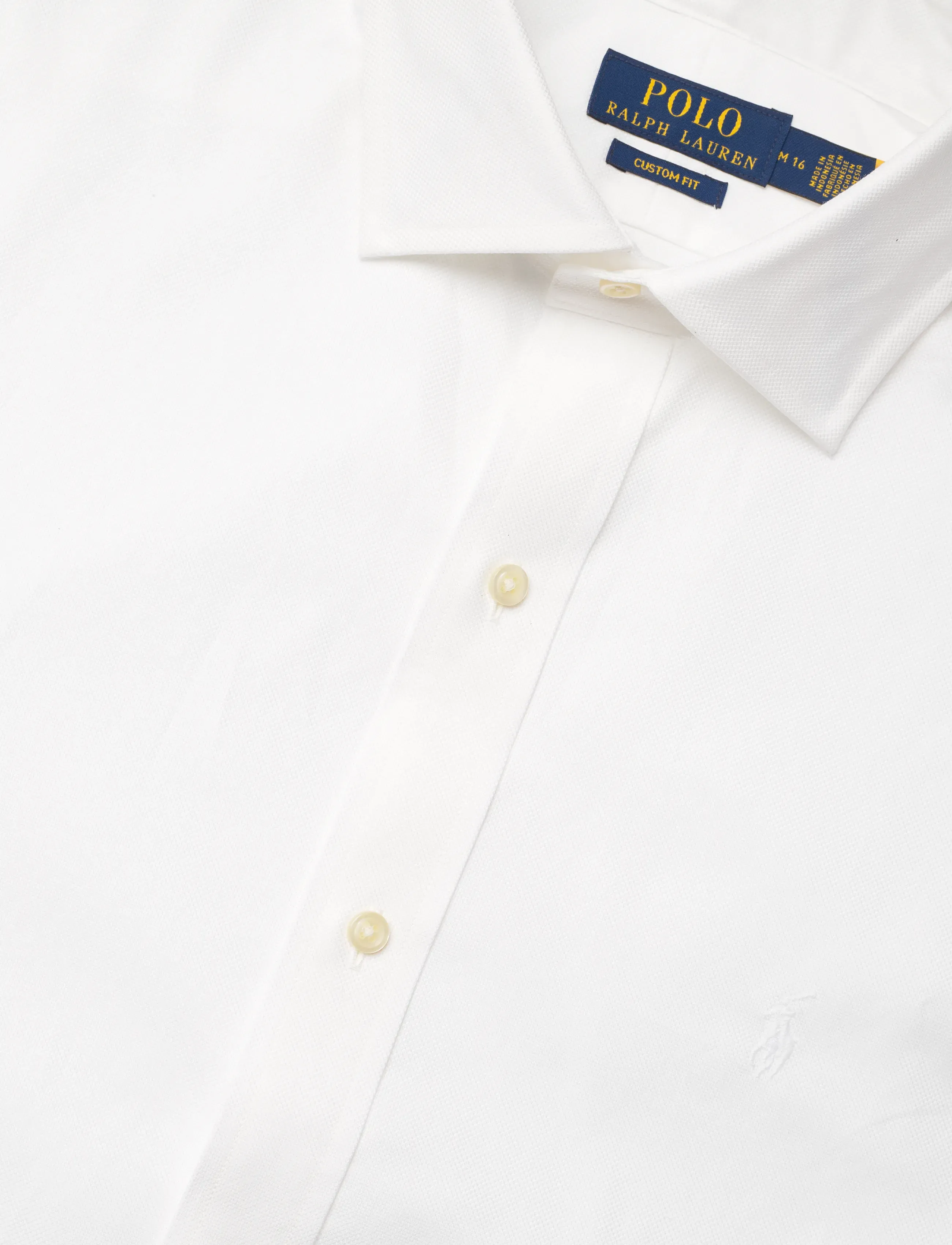 Polo Ralph Lauren - Custom Fit Textured Shirt - oxford skjorter - 7184c white - 3
