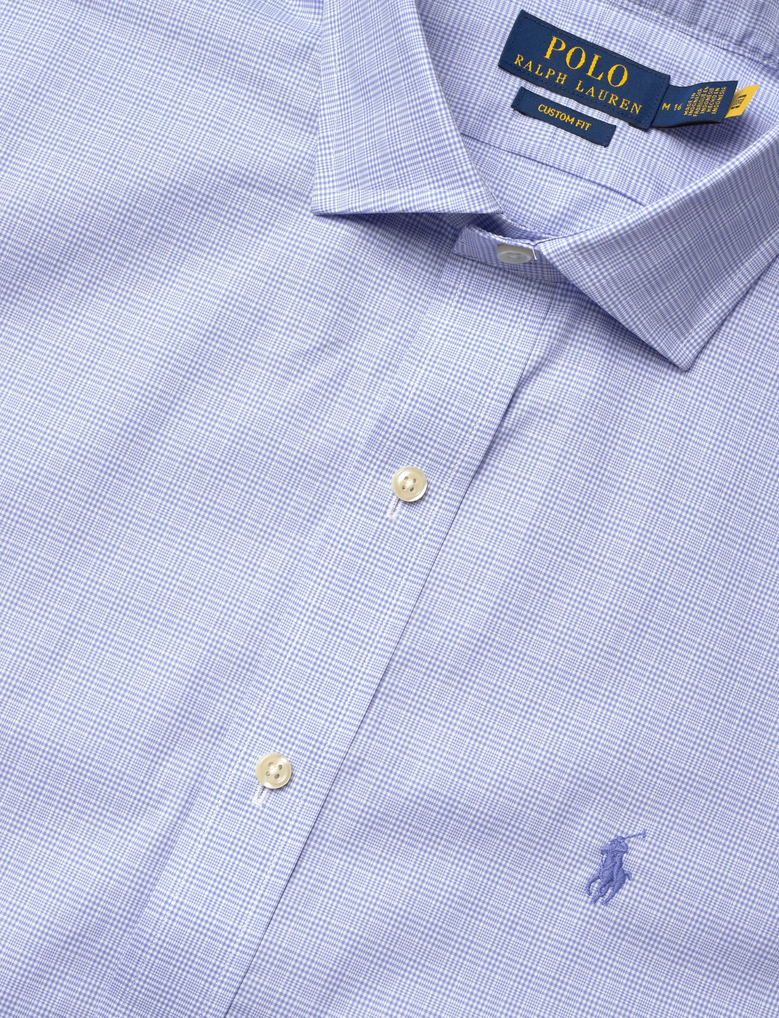 Polo Ralph Lauren - Custom Fit Stretch Poplin Shirt - oxford shirts - 7176a blue white - 4