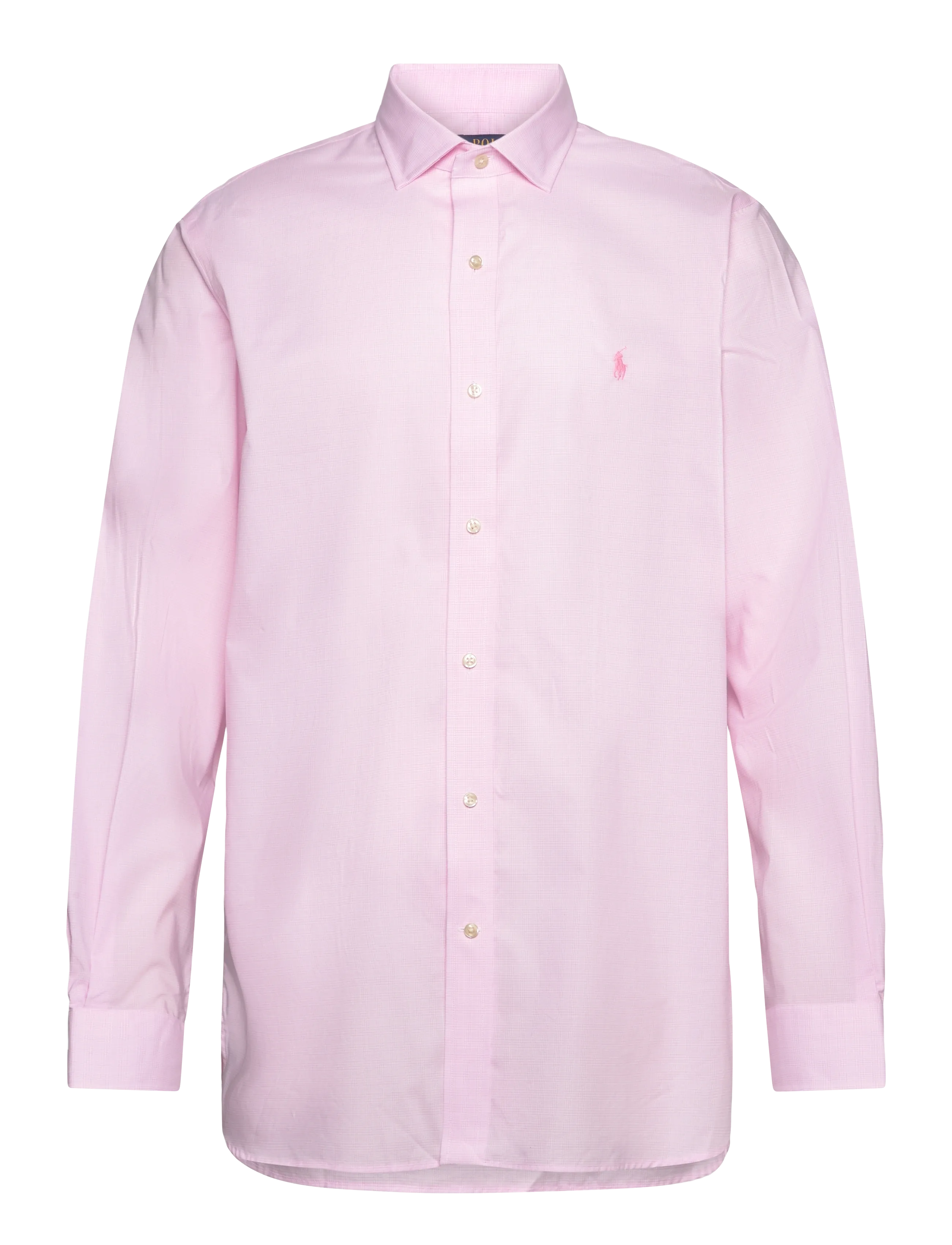 Polo Ralph Lauren Custom Fit Stretch Poplin Shirt - Tøj - 7176C CARMEL PINK / pink/rose