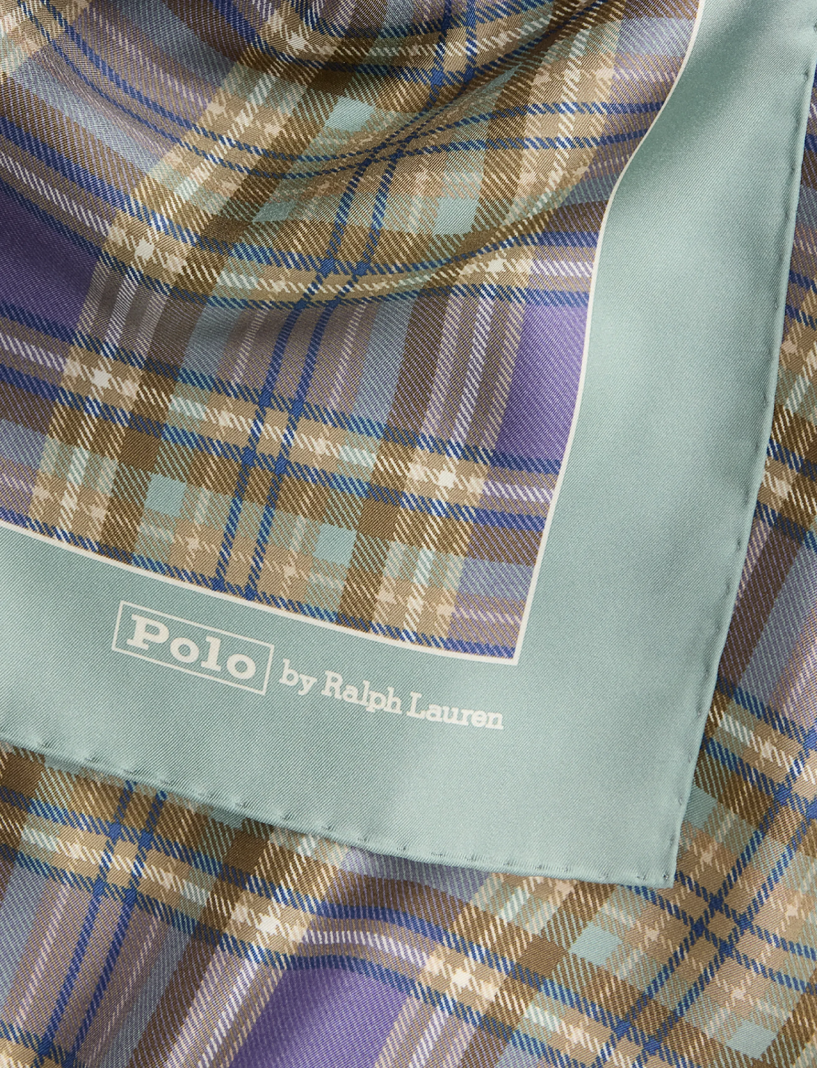Polo Ralph Lauren - Plaid Silk Square Scarf - achetez selon l'occasion - multi - 2