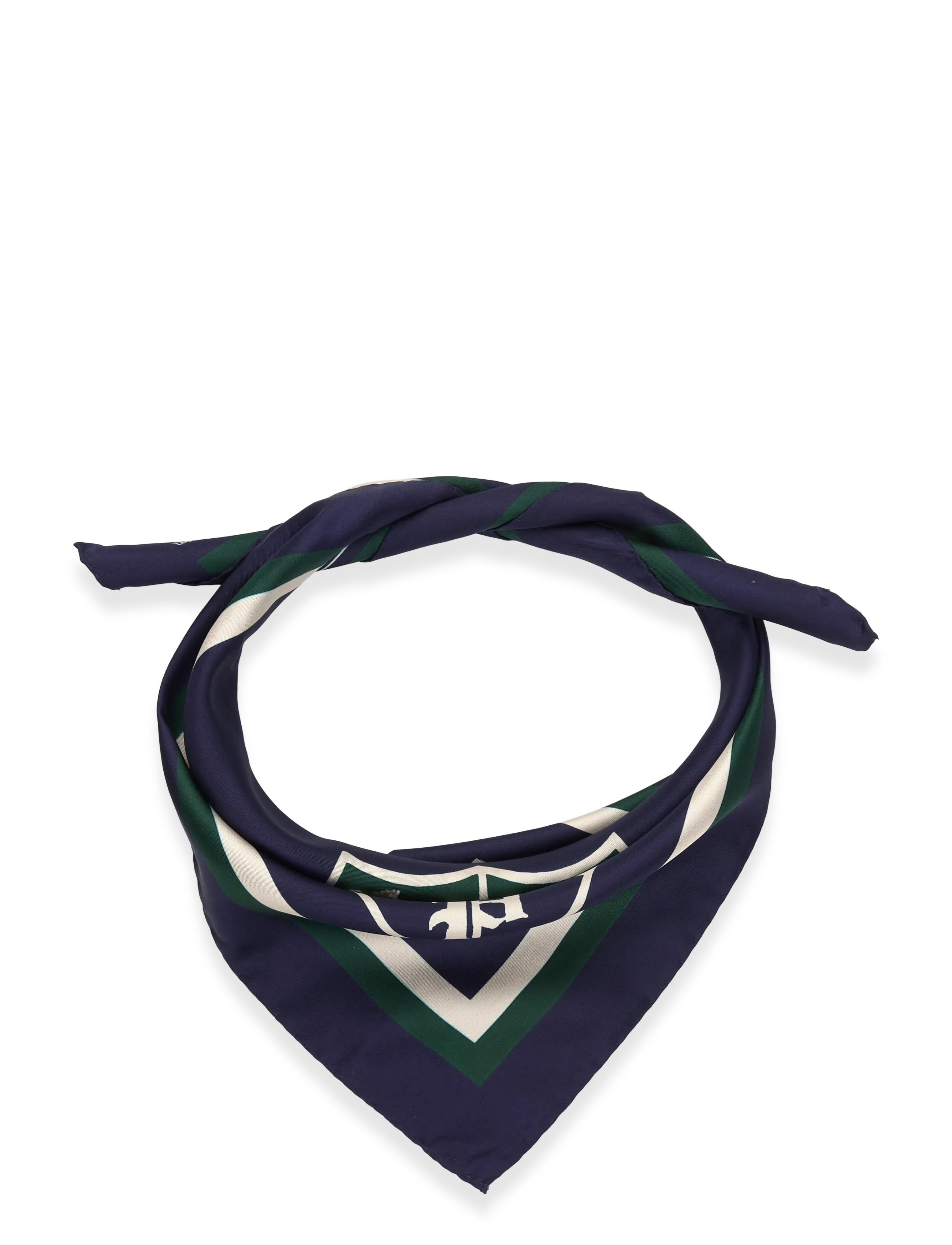 Polo Ralph Lauren Crest Silk Bandanna - Accessoires - NAVY / navy