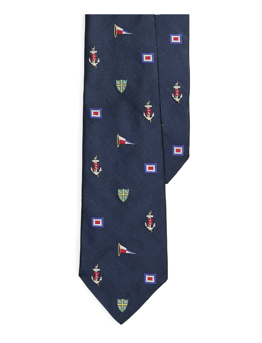 Polo Ralph Lauren - Nautical Silk Repp Tie - cravates - navy multi - 0