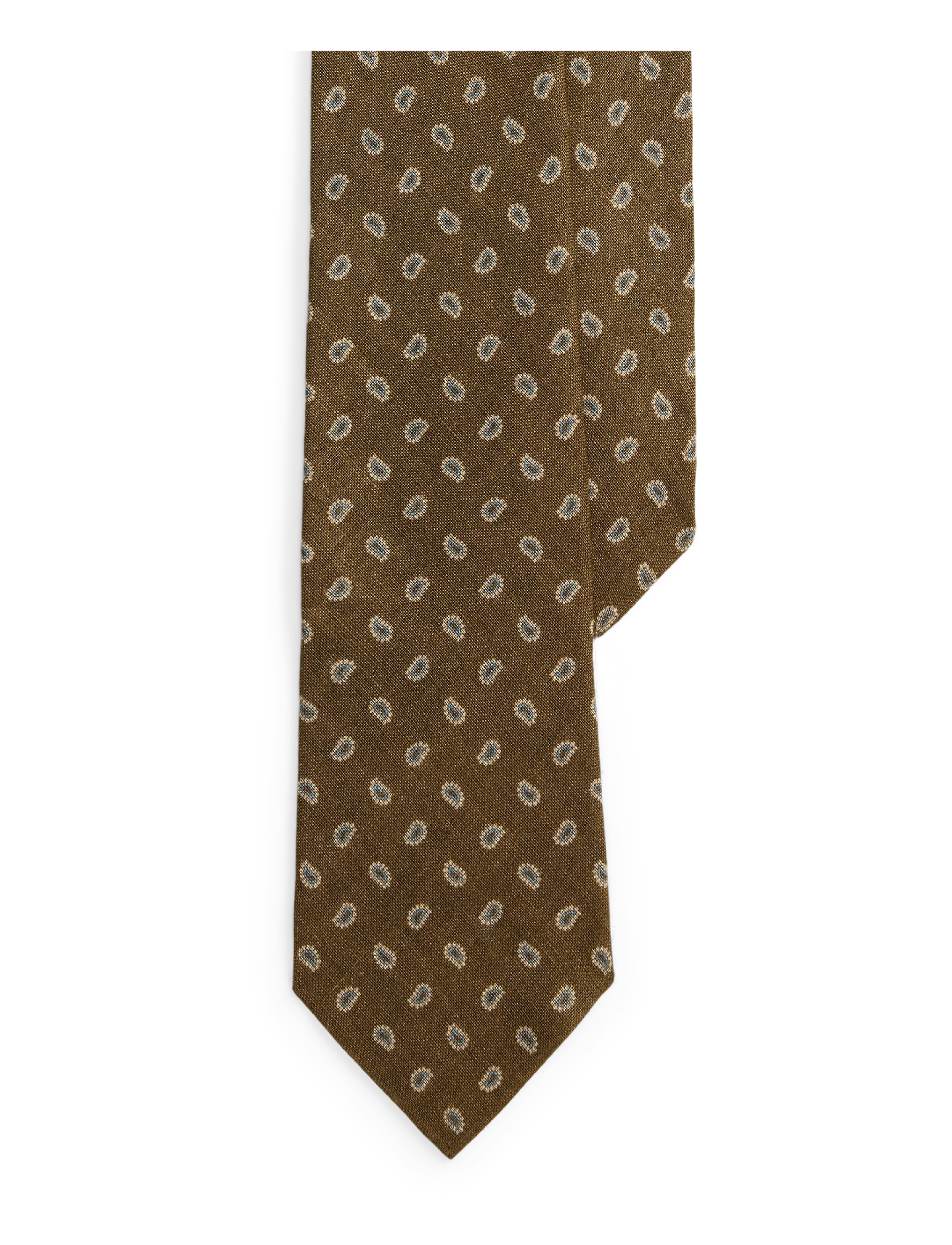 Polo Ralph Lauren Pine-Print Linen Tie - Tilbehør - CAFE BROWN / brown