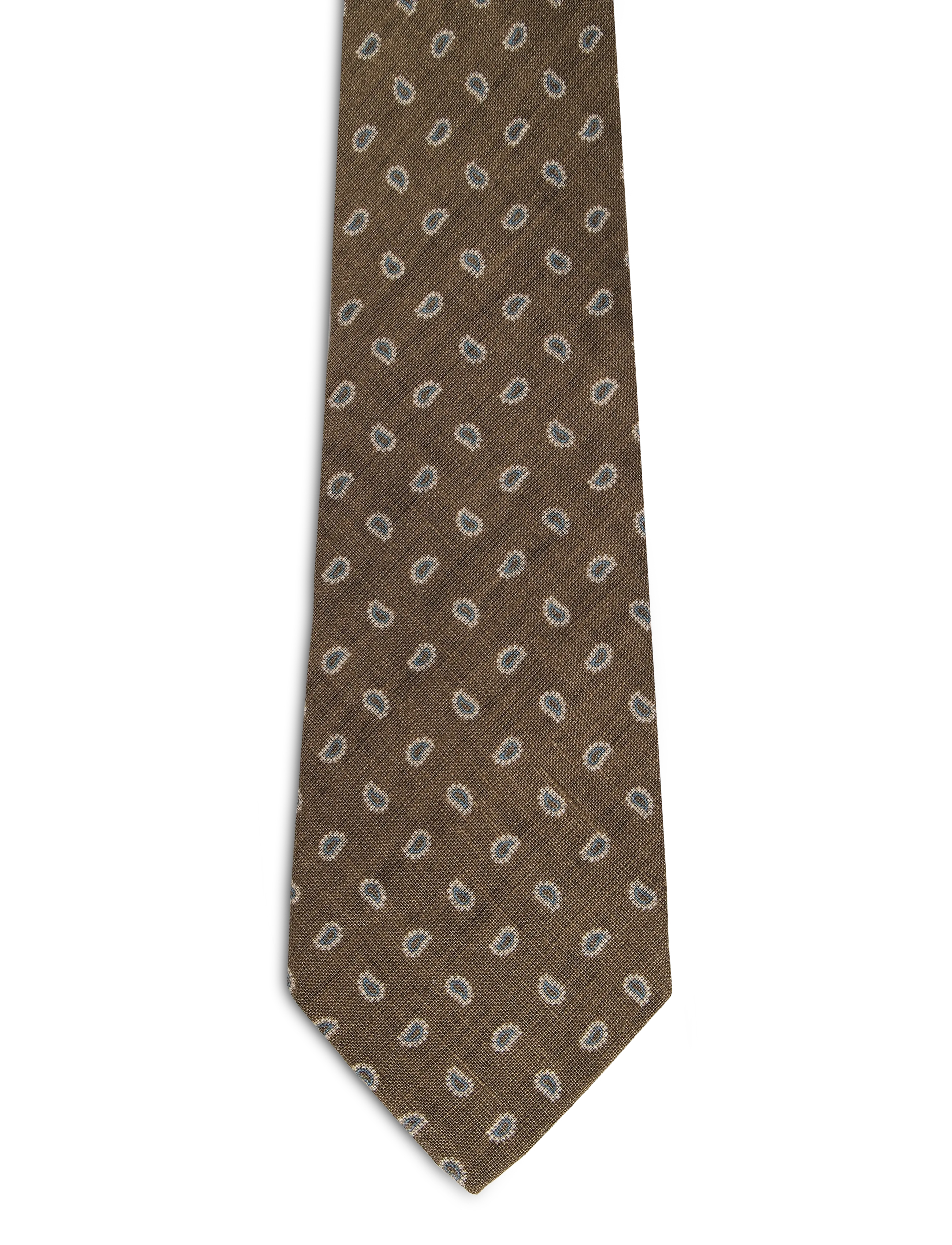 Polo Ralph Lauren Pine-Print Linen Tie - Aksesuāri - CAFE BROWN / brown