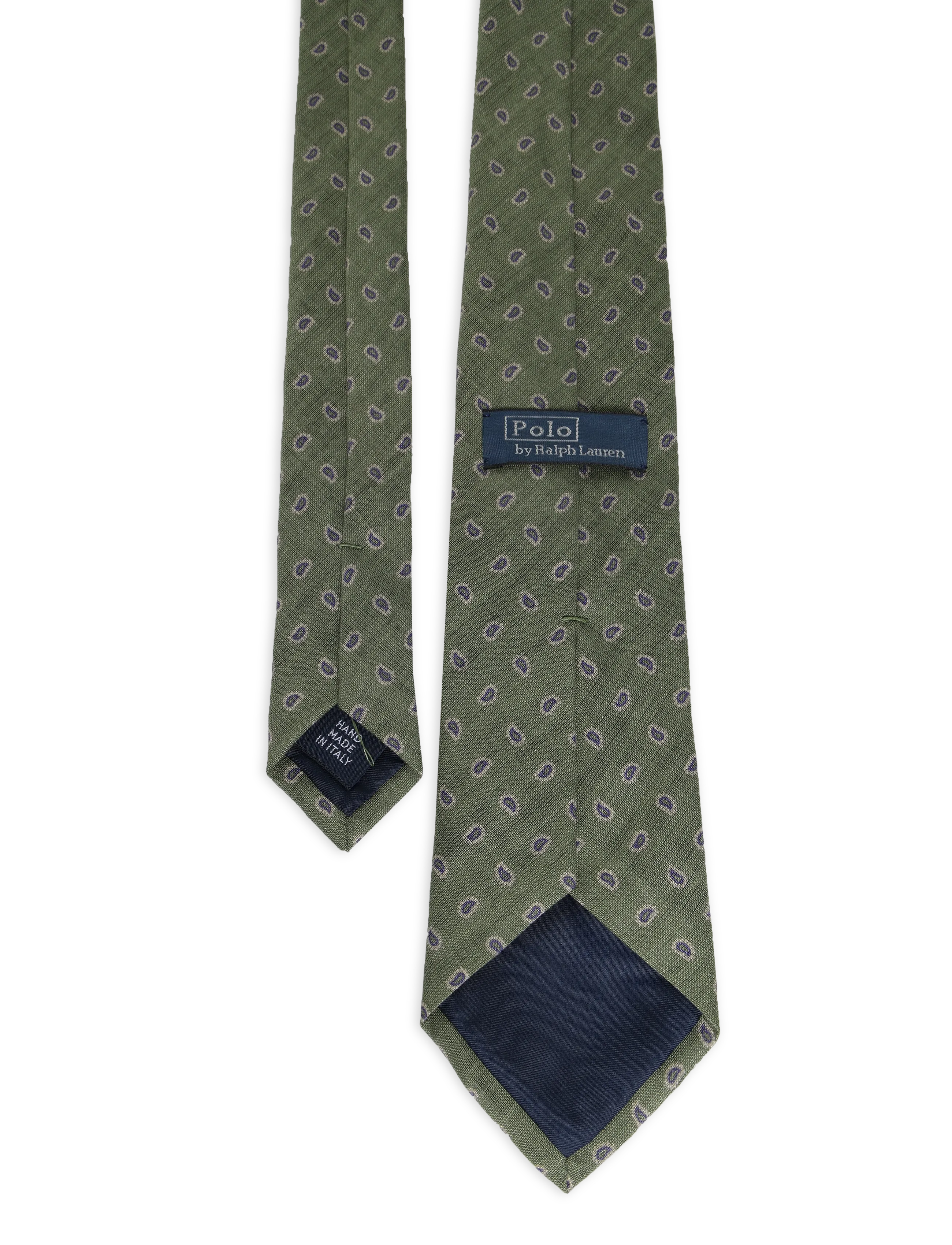 Polo Ralph Lauren - Pine-Print Linen Tie - slips - fatigue - 1