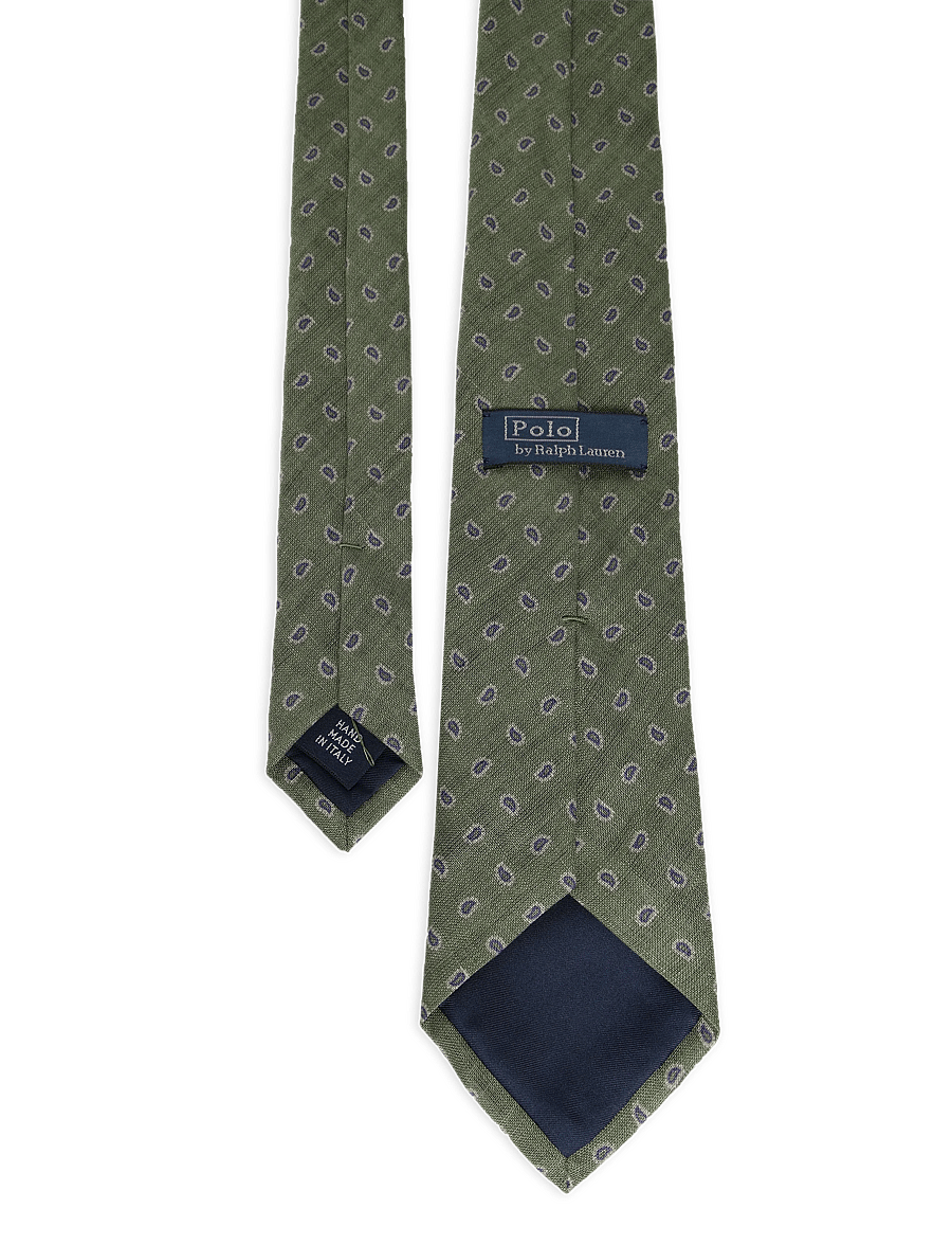 Polo Ralph Lauren - Pine-Print Linen Tie - slips - fatigue - 1