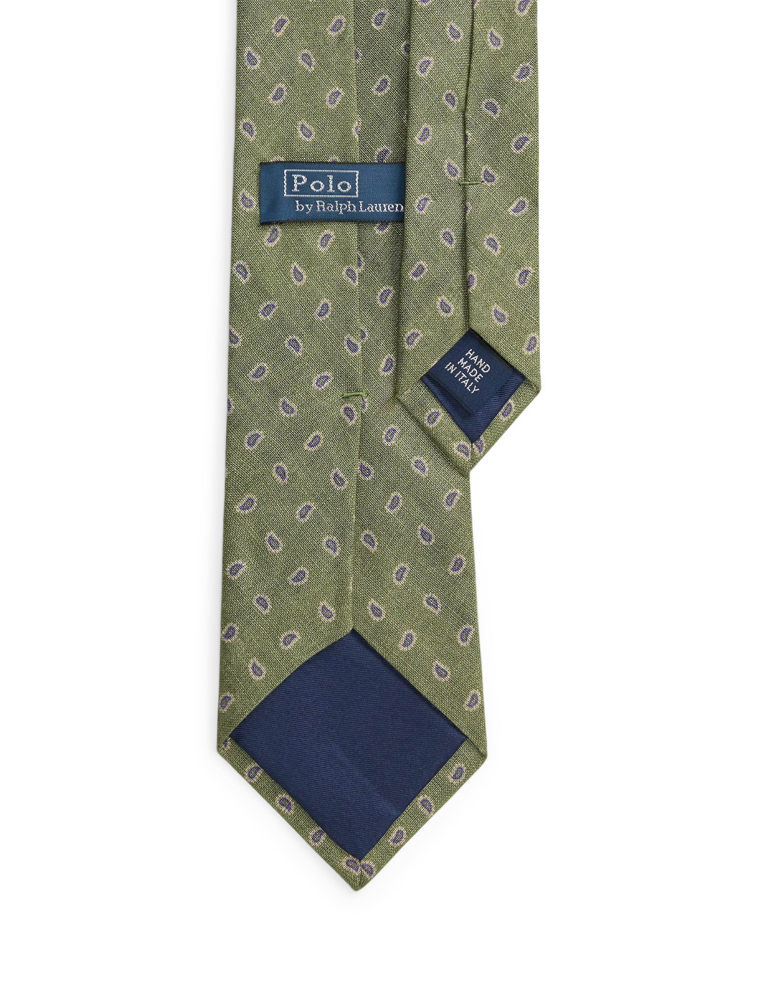 Polo Ralph Lauren - Pine-Print Linen Tie - slips - fatigue - 2