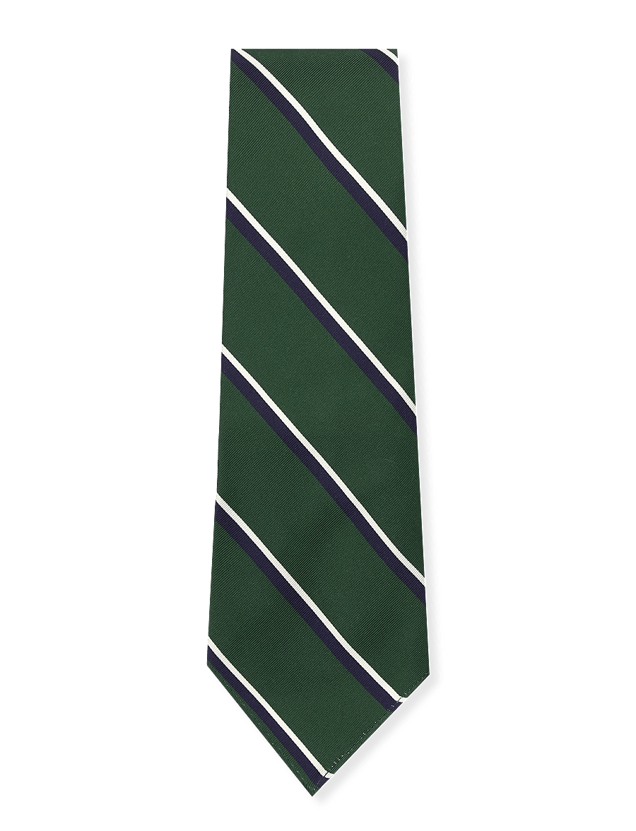 Polo Ralph Lauren - Vintage-Inspired Striped Mogador Tie - slips - newforest/navy/wh - 0