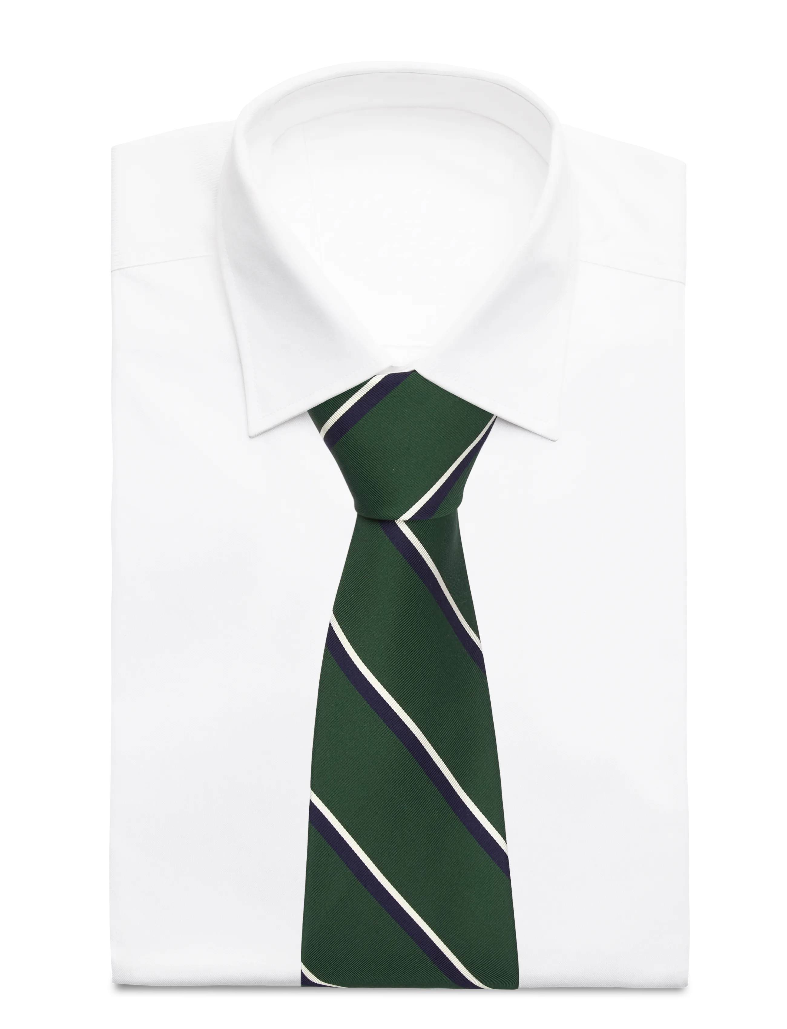 Polo Ralph Lauren - Vintage-Inspired Striped Mogador Tie - cravates - newforest/navy/wh - 3