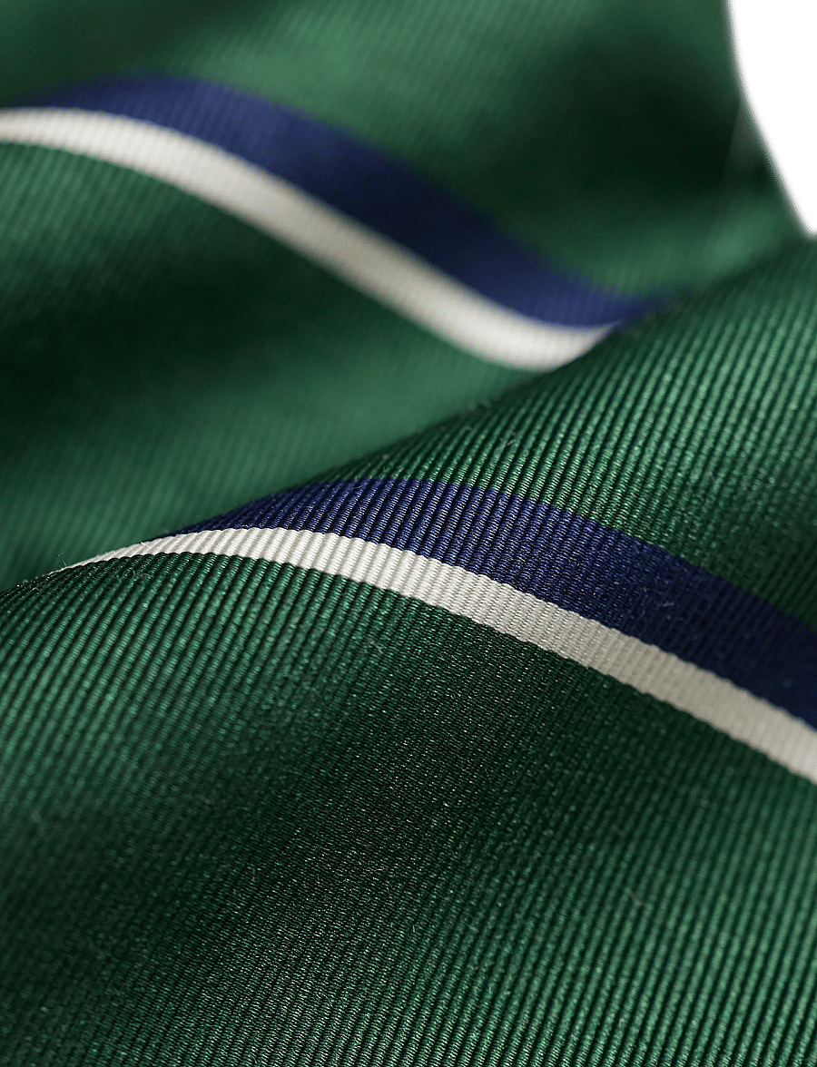 Polo Ralph Lauren - Vintage-Inspired Striped Mogador Tie - slips - newforest/navy/wh - 1