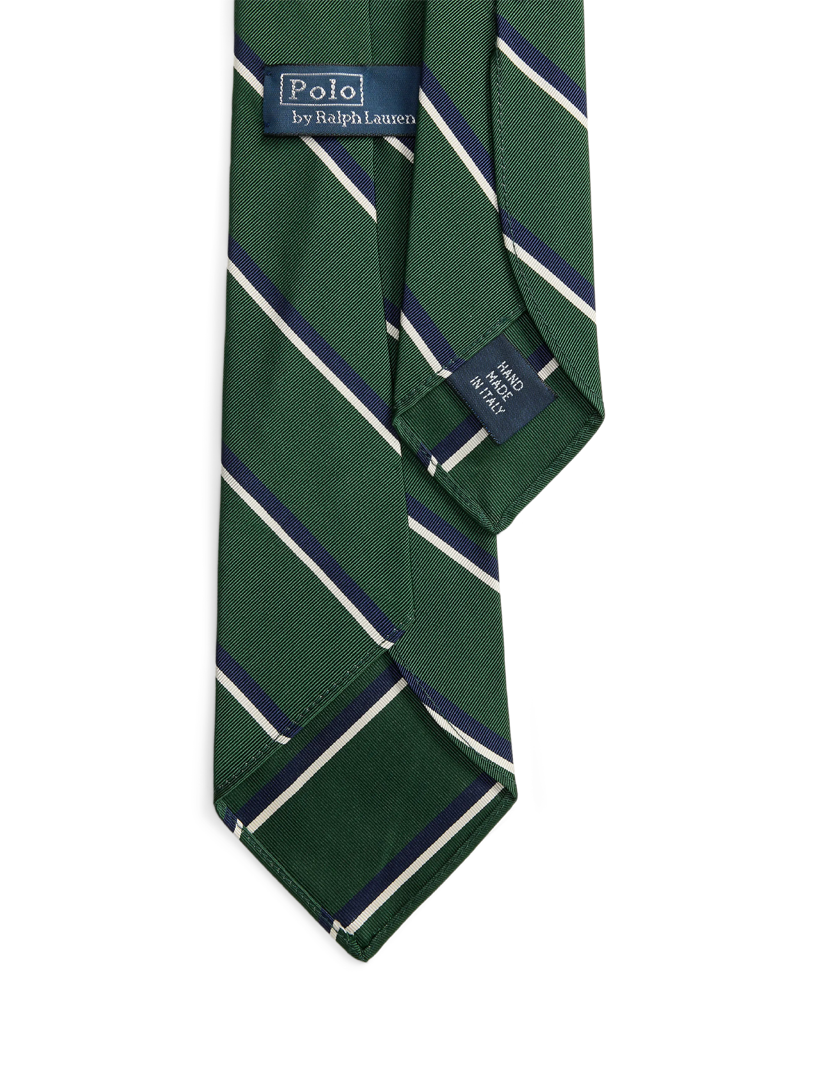 Polo Ralph Lauren - Vintage-Inspired Striped Mogador Tie - cravates - newforest/navy/wh - 2