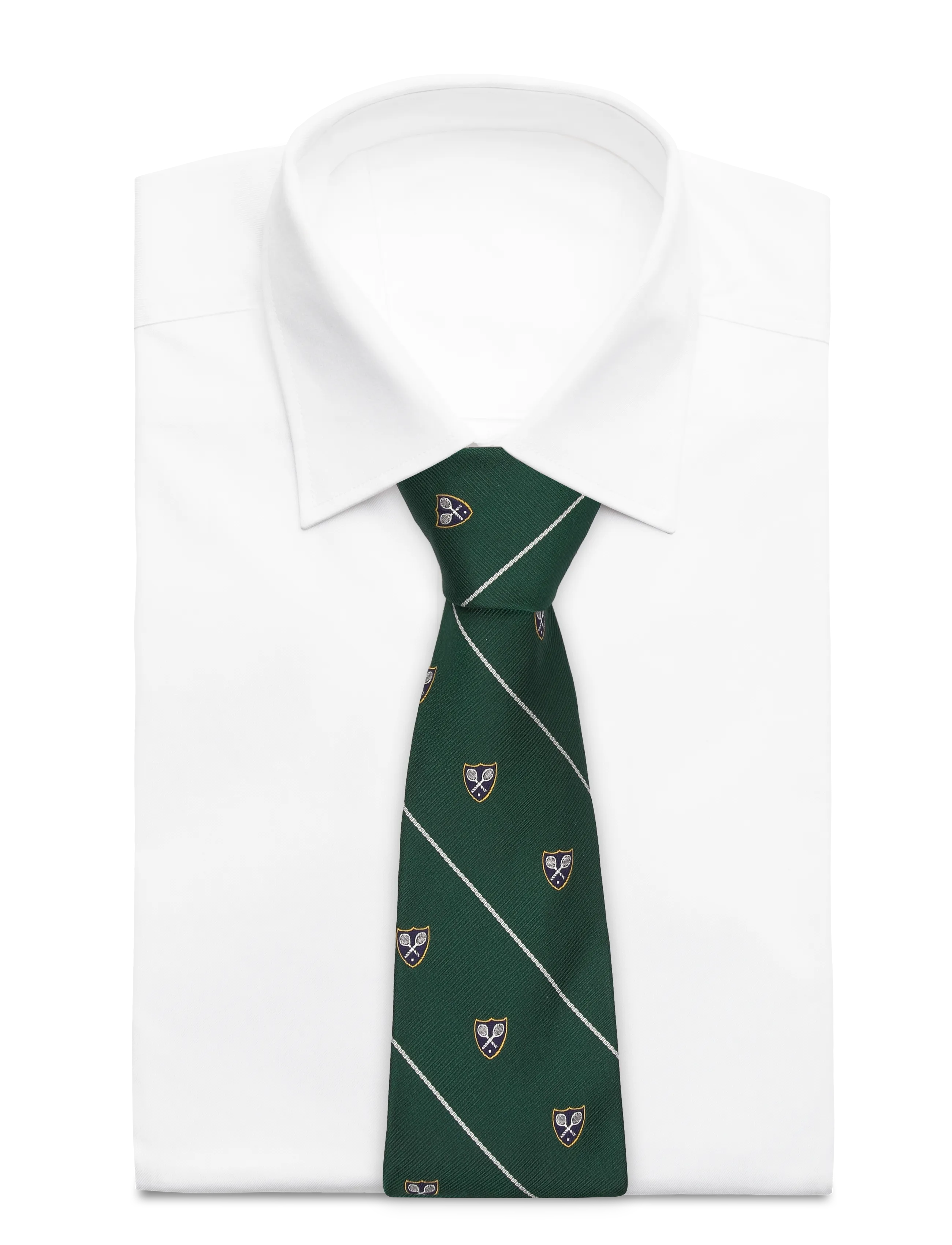 Polo Ralph Lauren - Vintage-Inspired Striped Silk Club Tie - cravates - new forest - 4