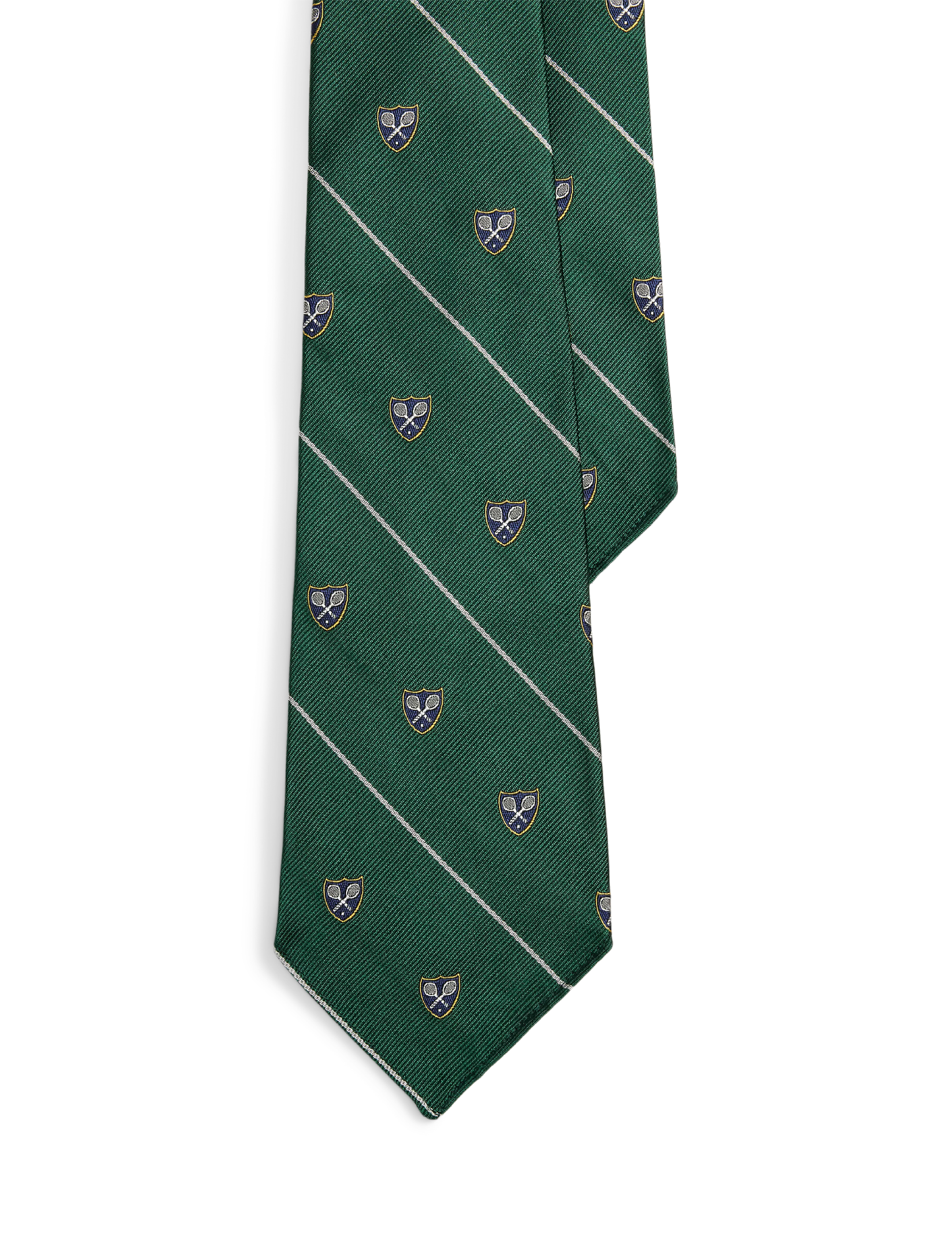 Polo Ralph Lauren - Vintage-Inspired Striped Silk Club Tie - cravates - new forest - 2