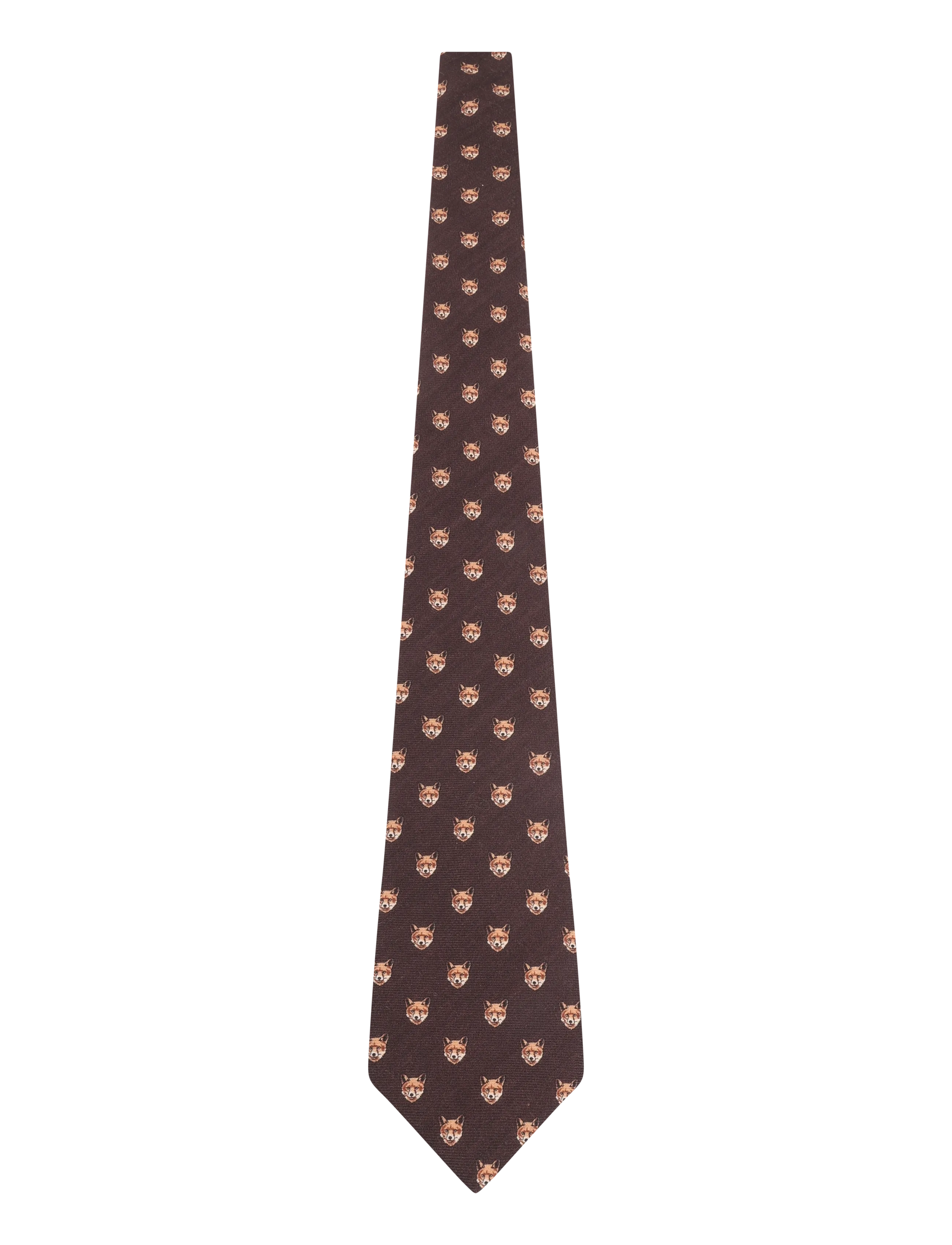 Polo Ralph Lauren Fox-Print Wool Challis Tie - Nach Stil kaufen - BROWN / brown