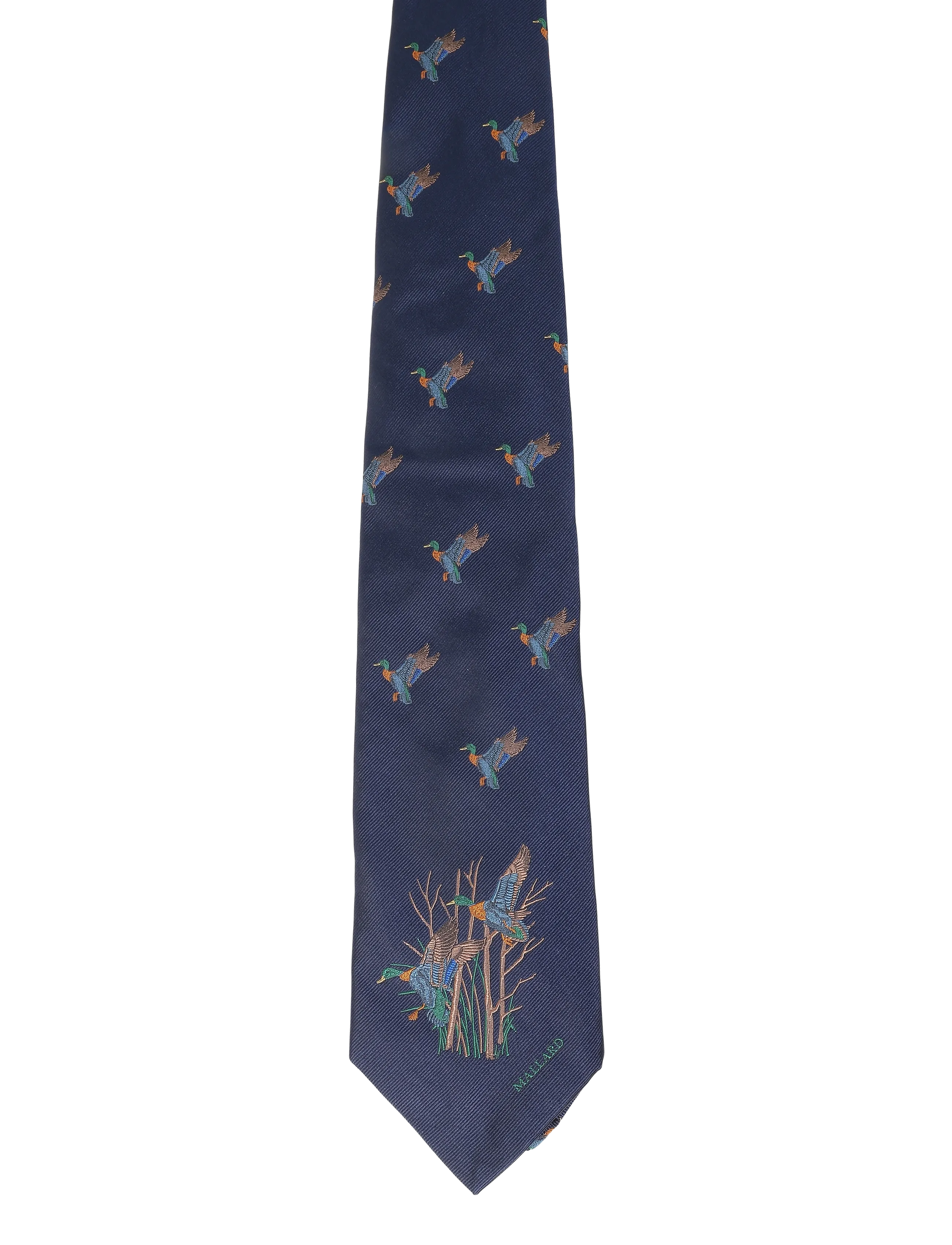 Polo Ralph Lauren Graduate Mallard-Patterned Silk Tie - Slipsar & Accessoarer - NAVY / navy