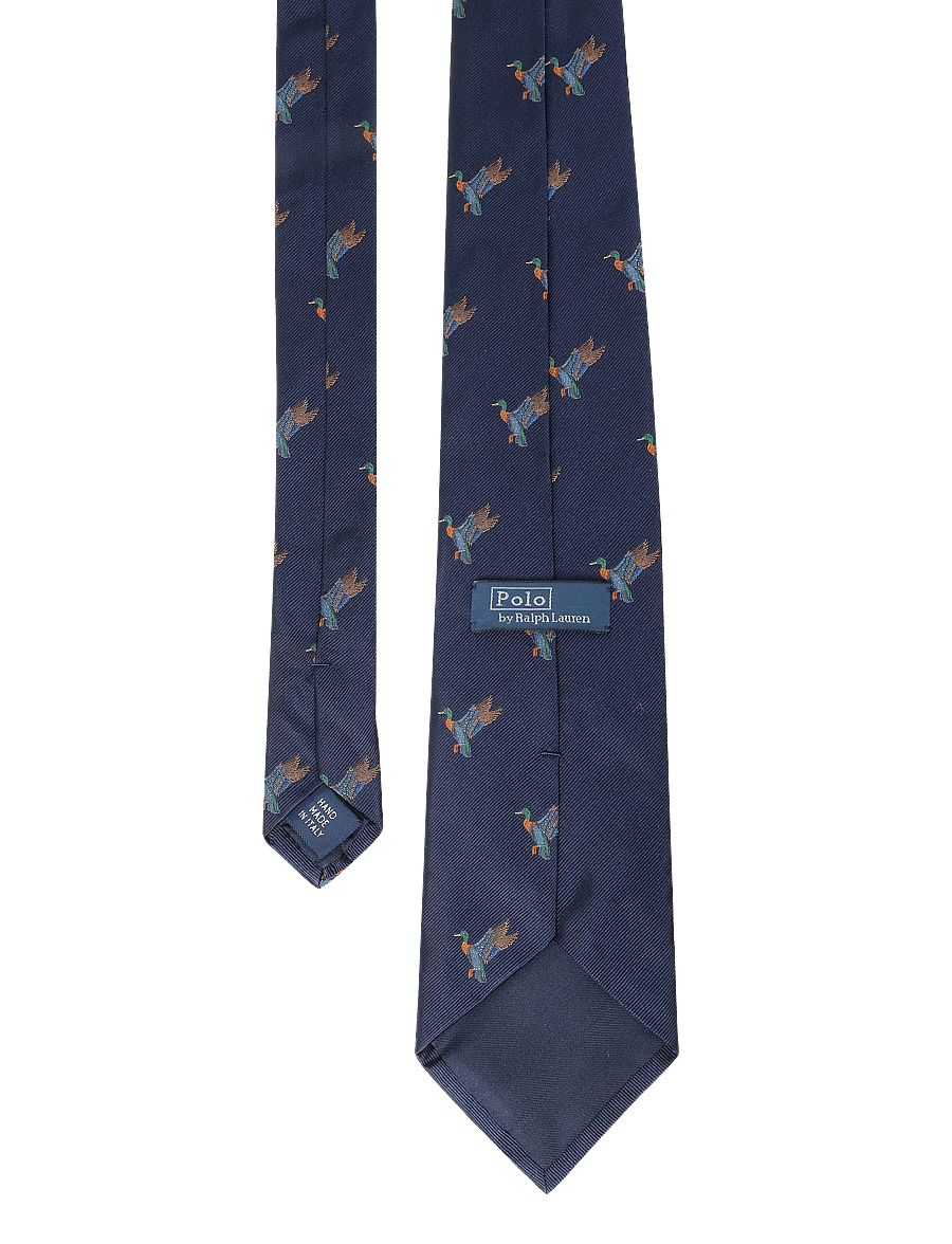 Polo Ralph Lauren - Graduate Mallard-Patterned Silk Tie - navy - 1