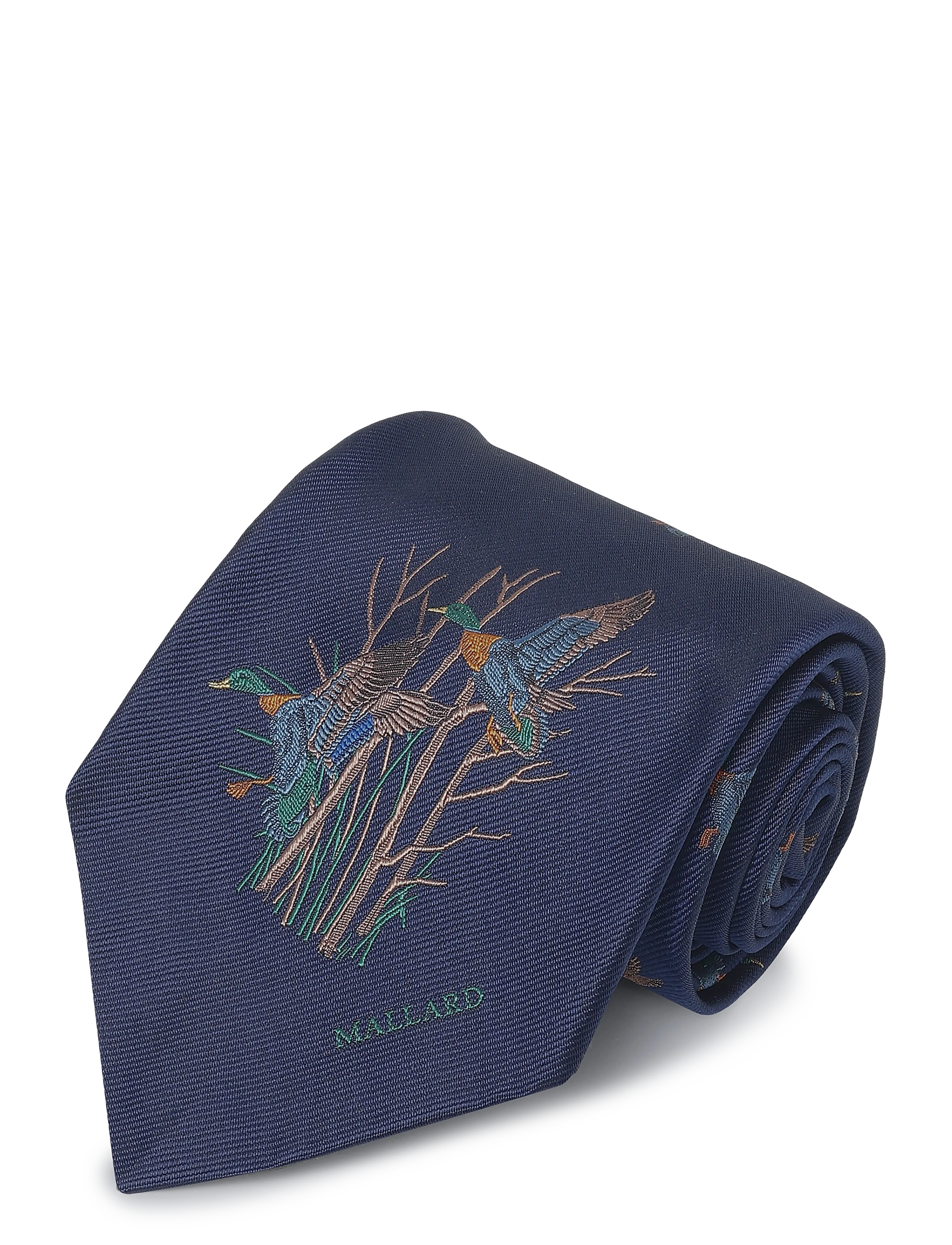 Polo Ralph Lauren - Graduate Mallard-Patterned Silk Tie - navy - 2