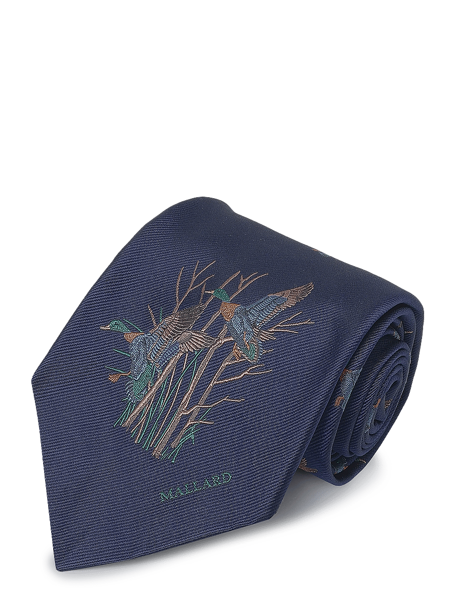 Polo Ralph Lauren - Graduate Mallard-Patterned Silk Tie - navy - 2