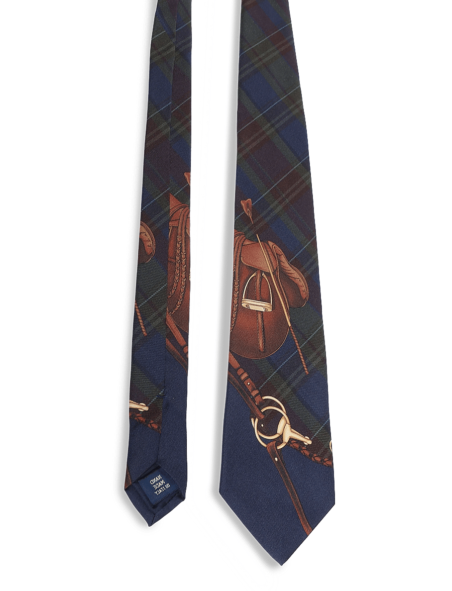 Polo Ralph Lauren - Graduate Equestrian-Plaid Silk Tie - slips - multi - 1