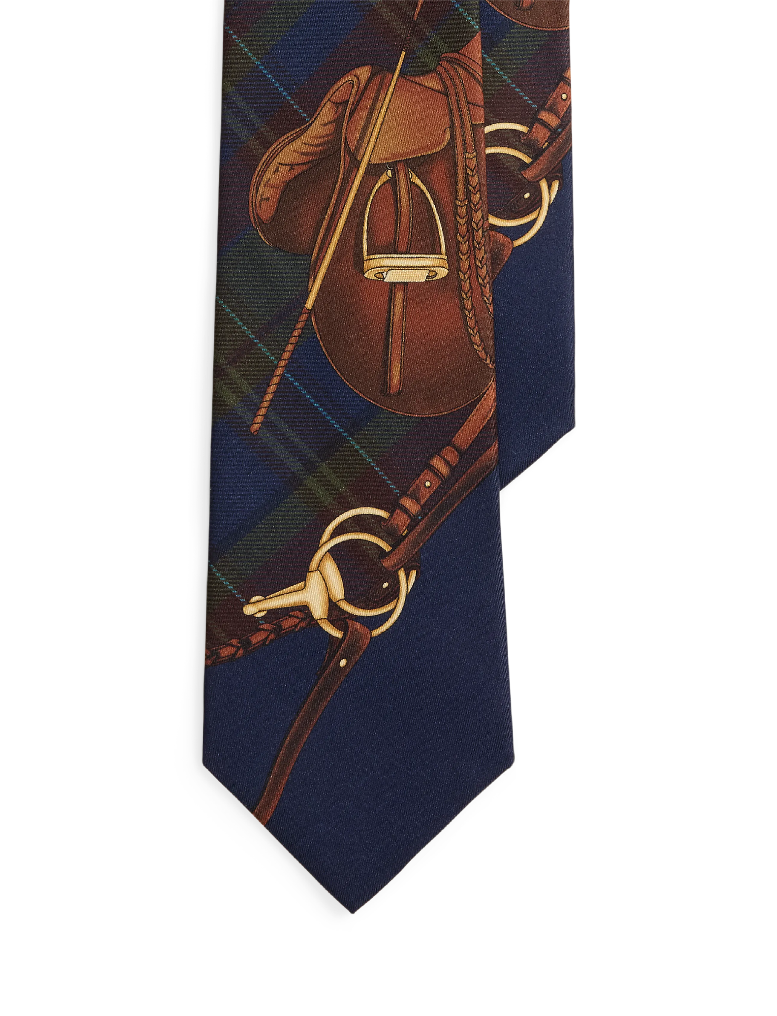 Polo Ralph Lauren - Graduate Equestrian-Plaid Silk Tie - lipsud - multi - 3
