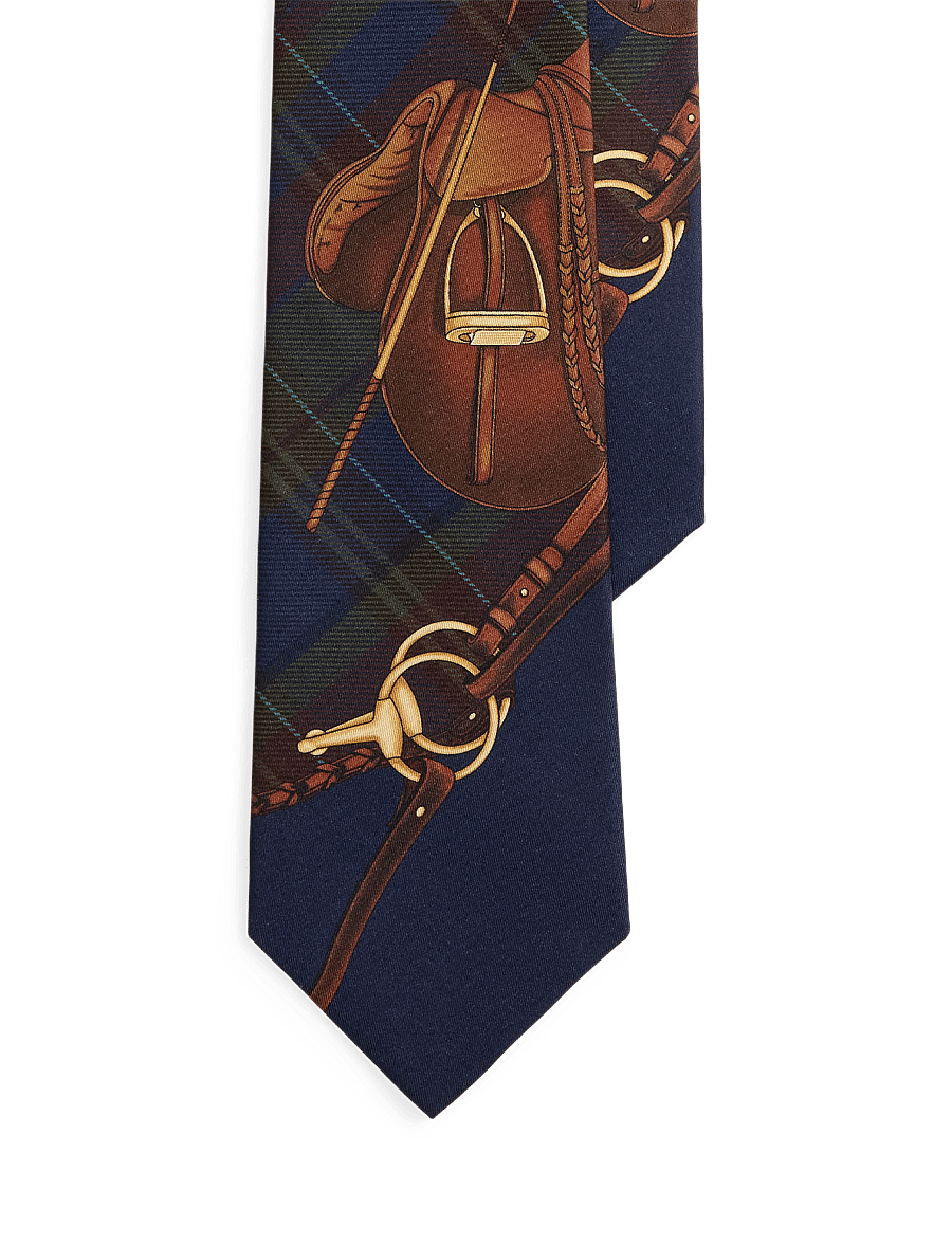 Polo Ralph Lauren - Graduate Equestrian-Plaid Silk Tie - lipsud - multi - 3