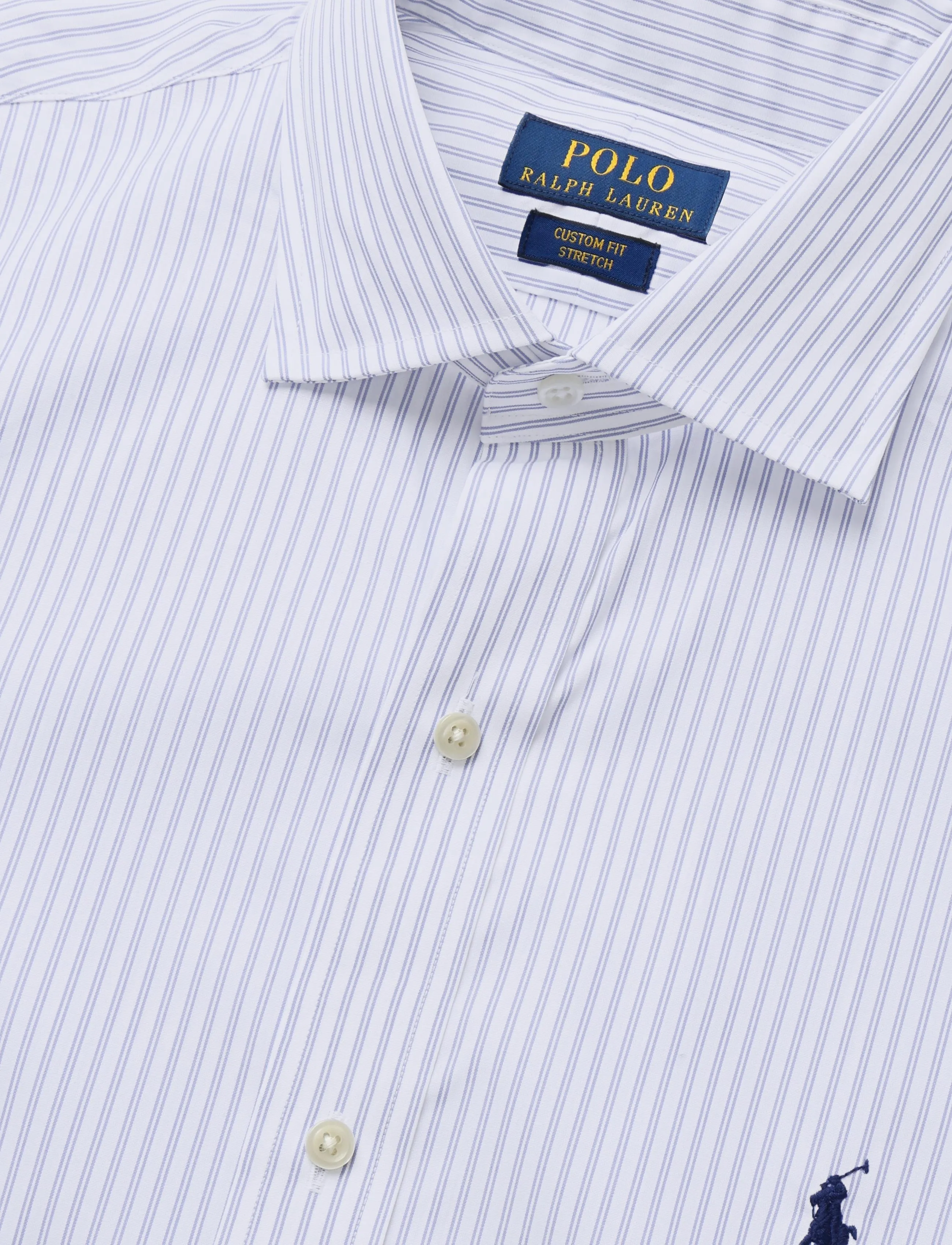 Polo Ralph Lauren - PUREPRESS POPLIN-WVN-SHIRT - triibulised särgid - 7420b white maids - 2