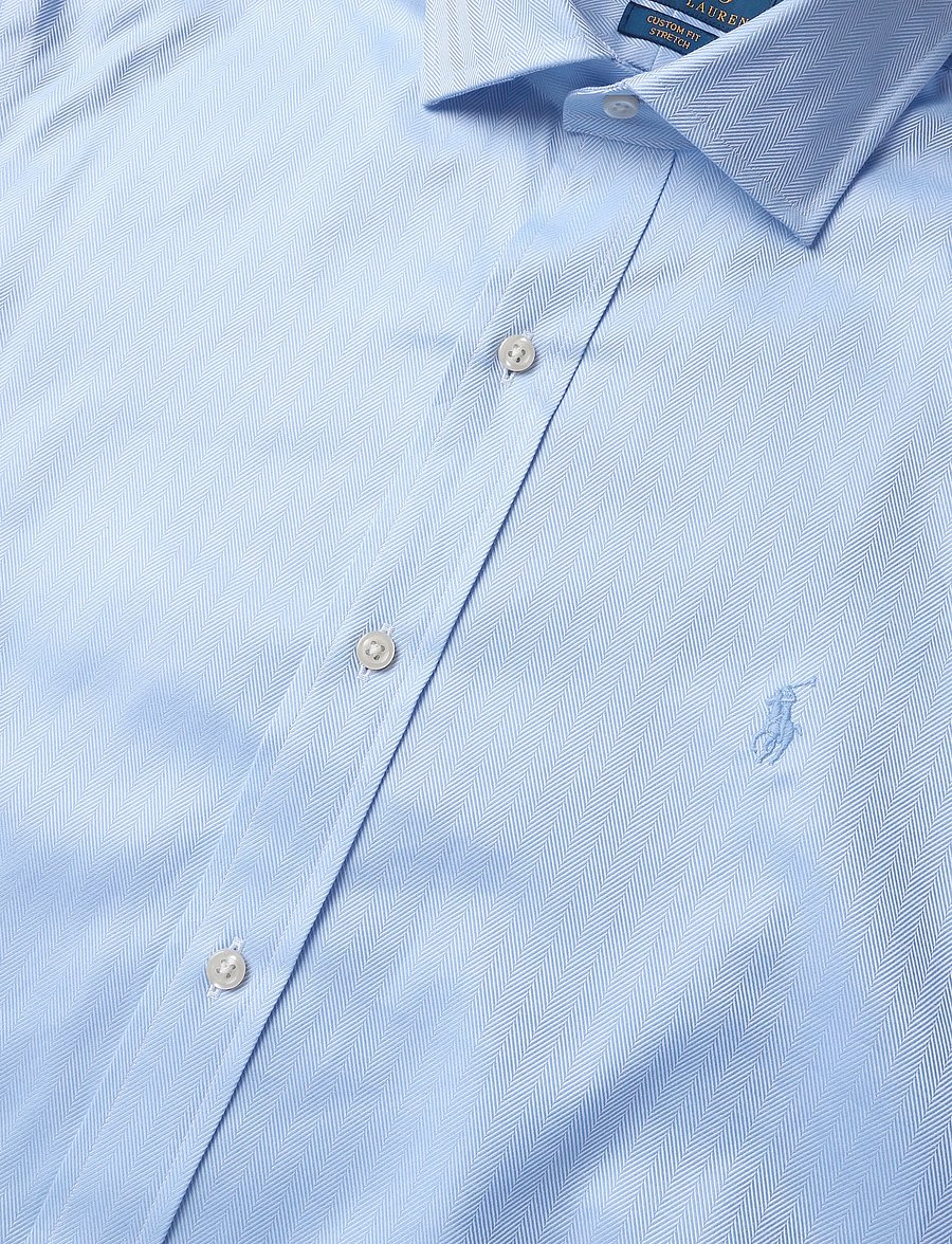 Polo Ralph Lauren - PUREPRESS TEXTURES-WVN-SHIRT - freizeithemden - 7433a lt blue whi - 2