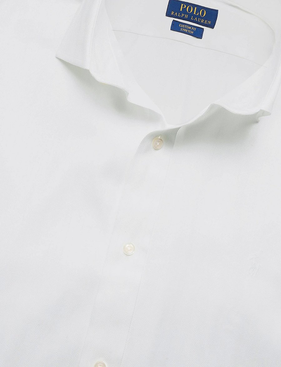 Polo Ralph Lauren - PUREPRESS TEXTURES-WVN-SHIRT - vabaajasärgid - 7433c white - 2