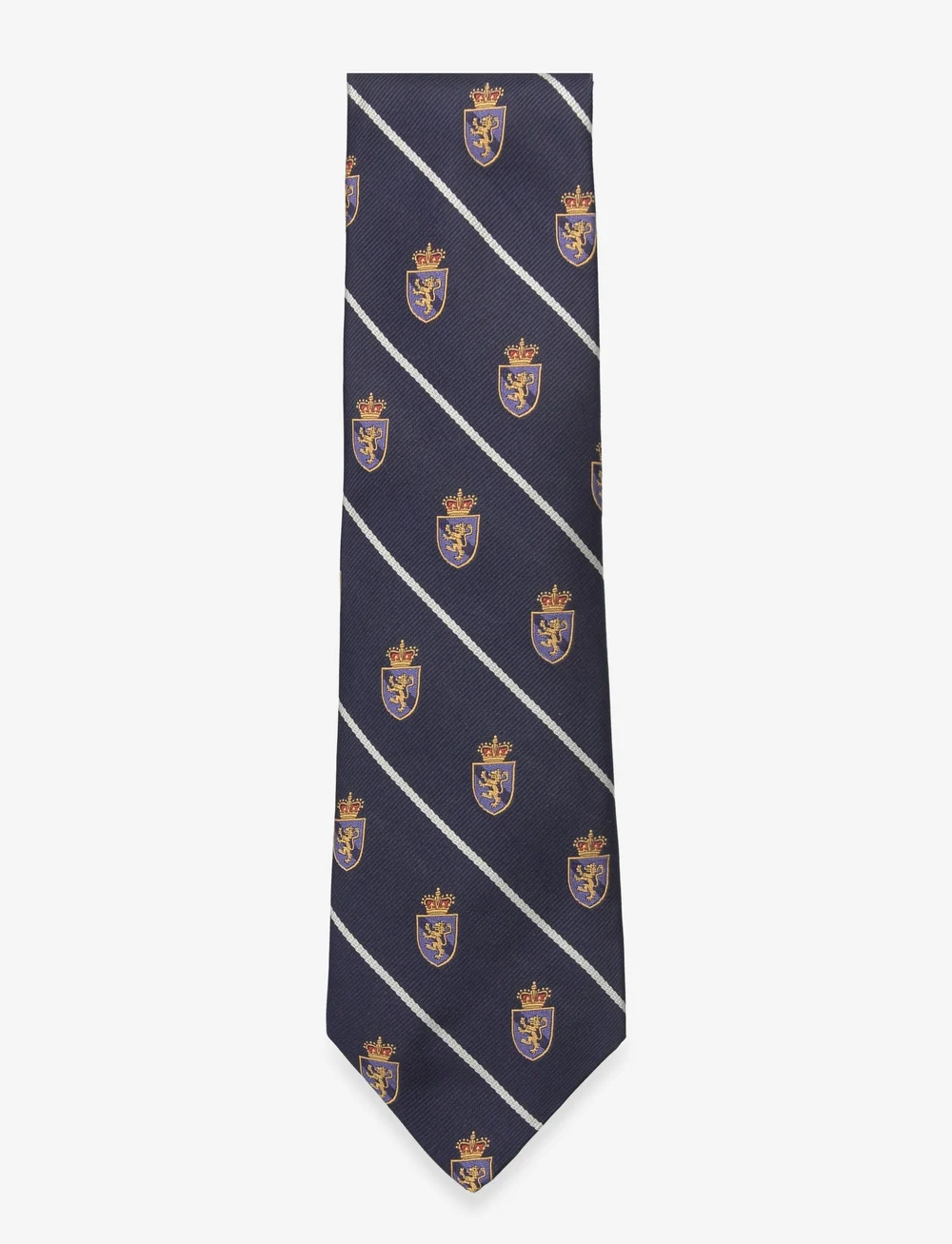 Polo Ralph Lauren - Striped Silk Repp Club Tie - slipsar - navy - 0
