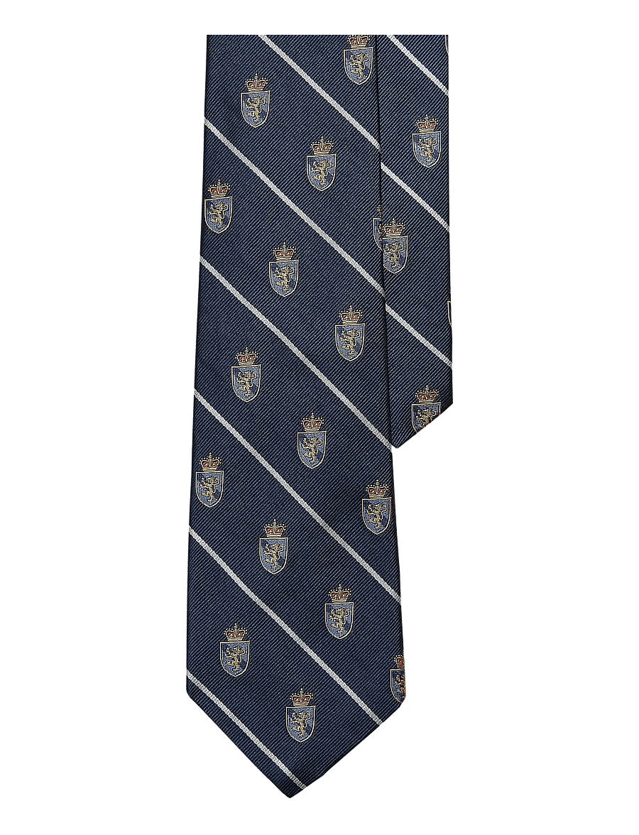 Polo Ralph Lauren - LION WITH CROWN-WVN-NECK TIE - slips - navy - 0