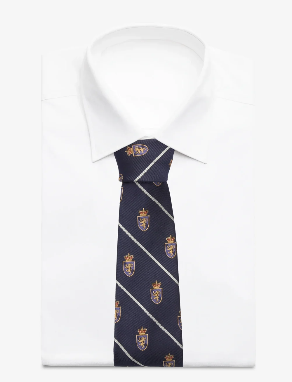 Polo Ralph Lauren - Striped Silk Repp Club Tie - slipsar - navy - 1
