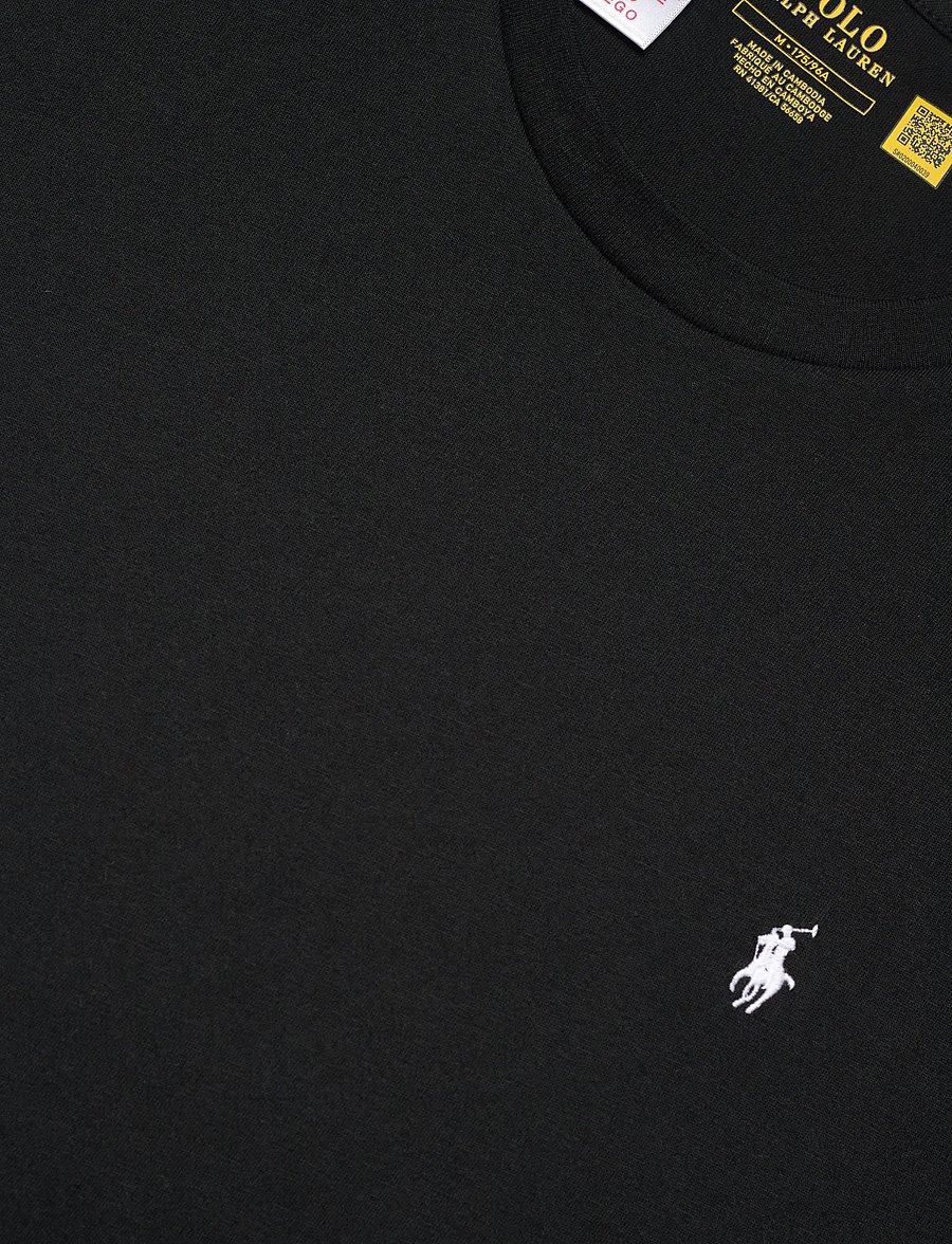 Polo Ralph Lauren - Cotton Jersey Sleep Shirt - pidžaamasärgid - polo black / whit - 2