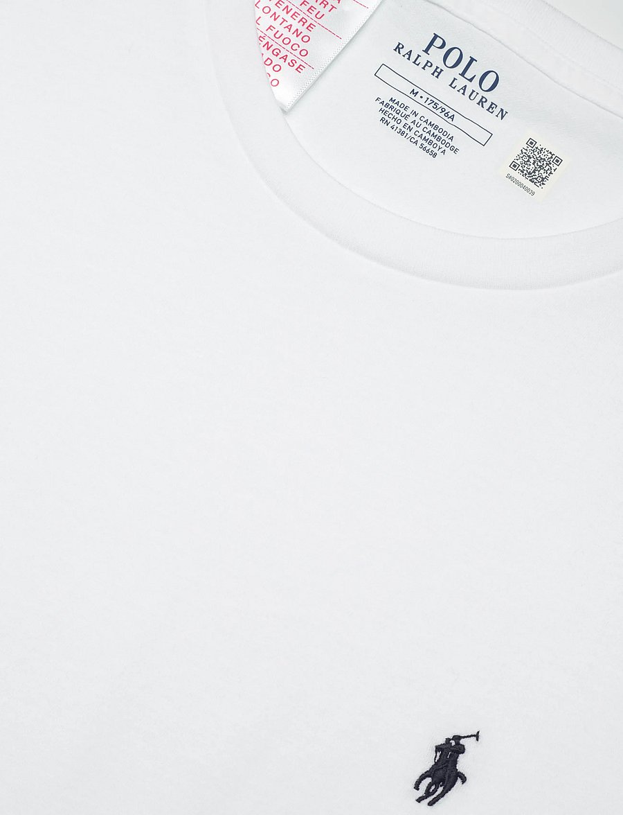 Polo Ralph Lauren - Cotton Jersey Sleep Shirt - pyjamaoberteile - white / navy pp - 2