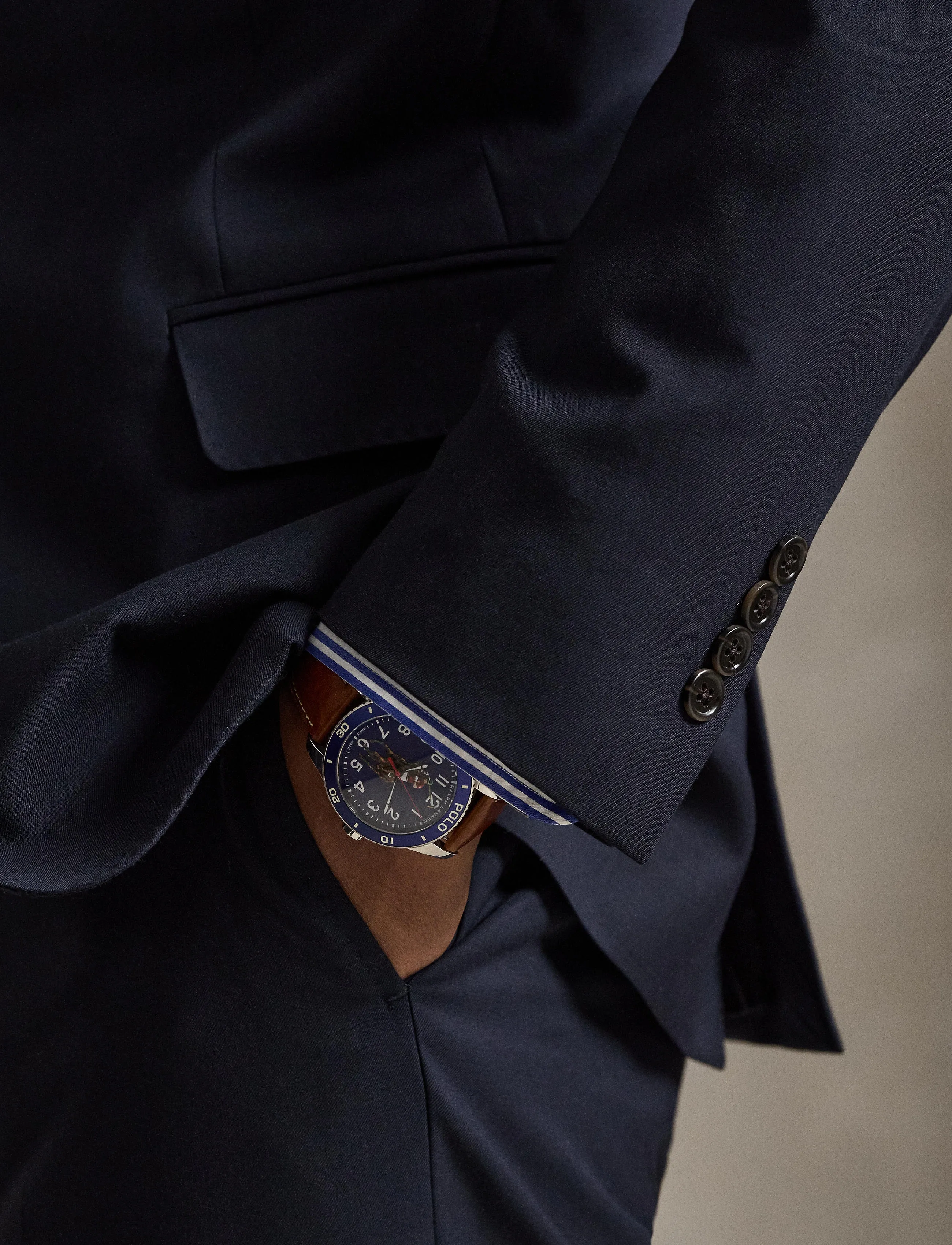 Polo Ralph Lauren - Polo Tailored Fit Wool Serge Suit - jakkesæt - classic navy - 4
