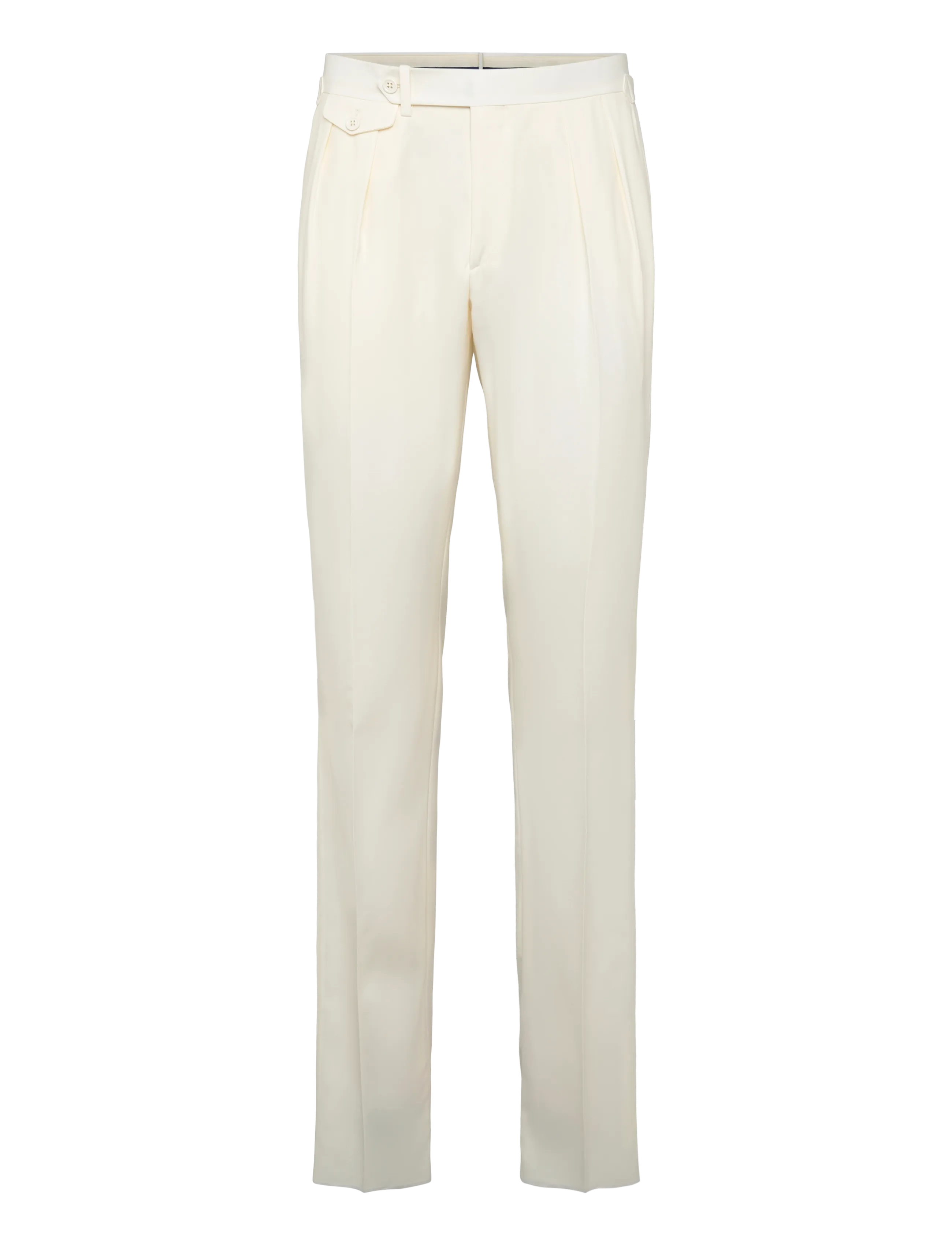 Polo Ralph Lauren - Pleated Wool Barathea Trouser - formell - cream - 1