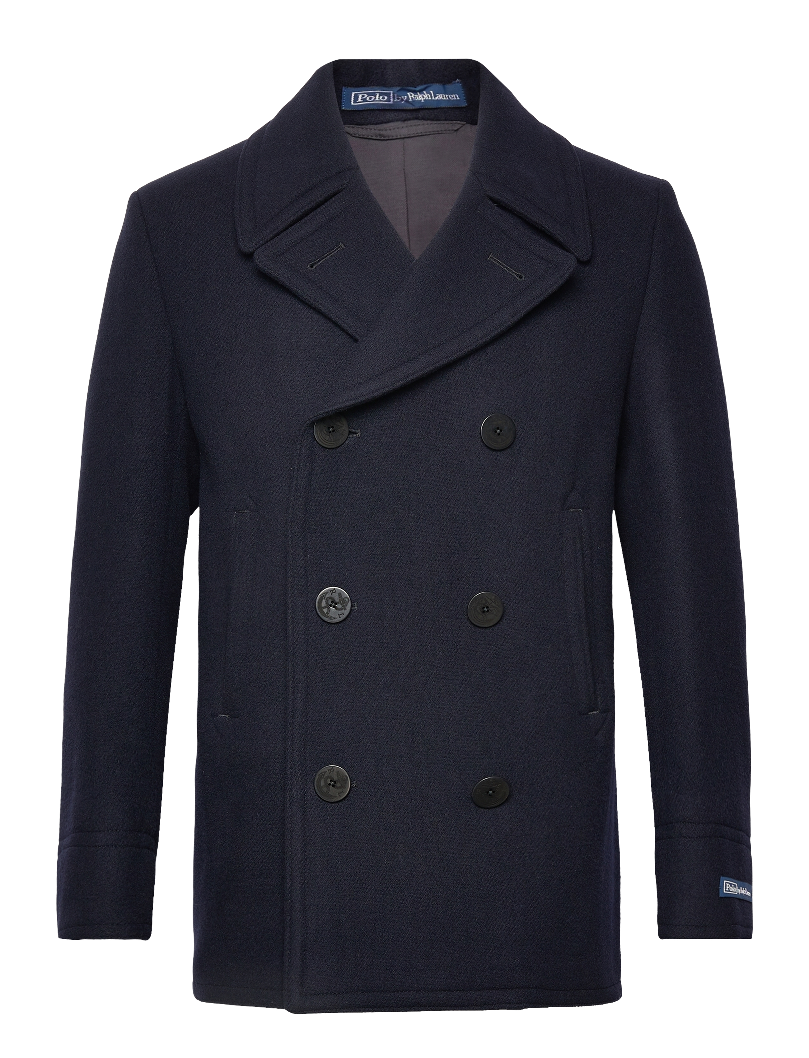 Polo Ralph Lauren Polo Wool-Blend Melton Peacoat, 54, Navy, Frakker > Uldfrakker, Herre