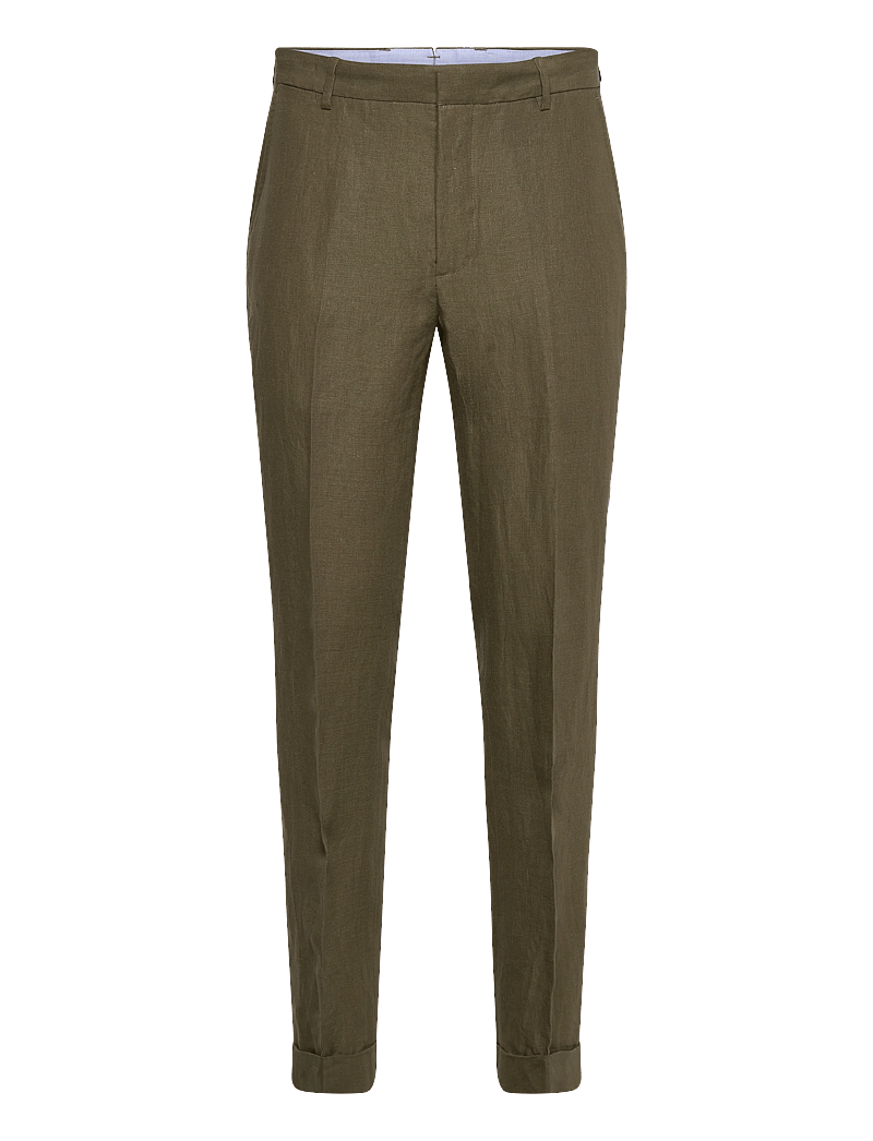Polo Ralph Lauren - Linen Suit Trouser - jakkesætbukser i hør - basic olive - 0